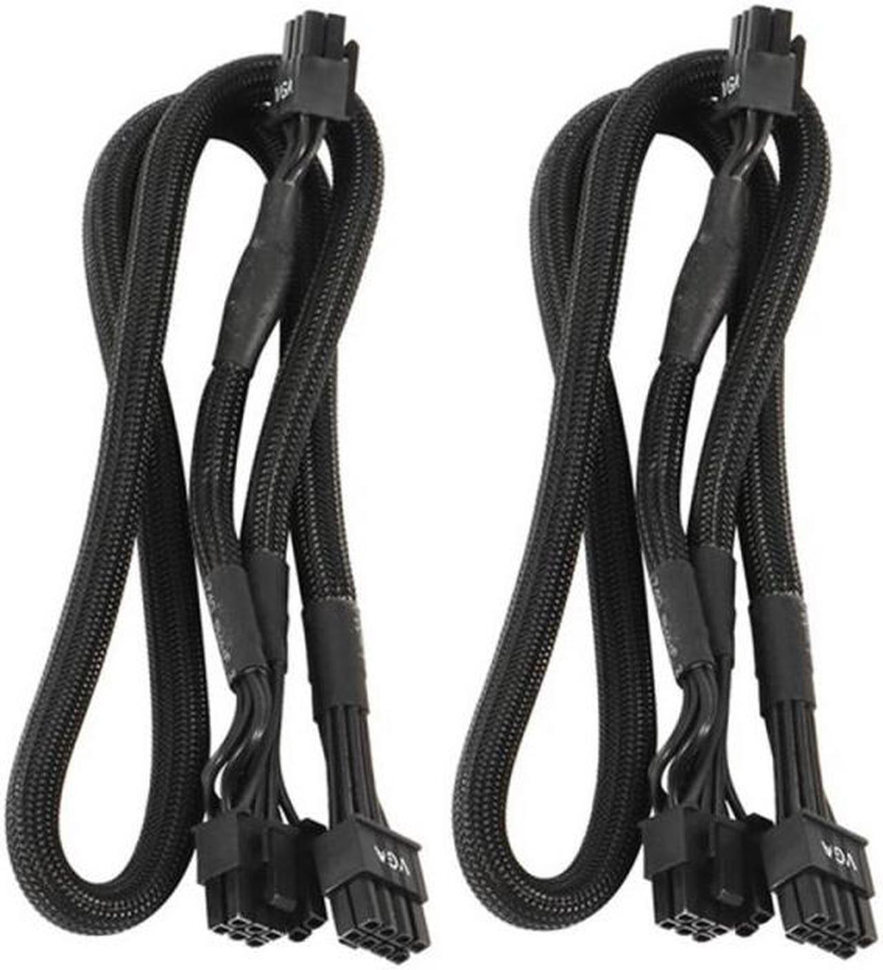 2Pack 8 PIN TO Dual 8 Pin 6 PIN PCIE VGA Power Supply Cable for EVGA Supernova G2 G3 G5 P2 T2 GS G+ 650 750 850 1000