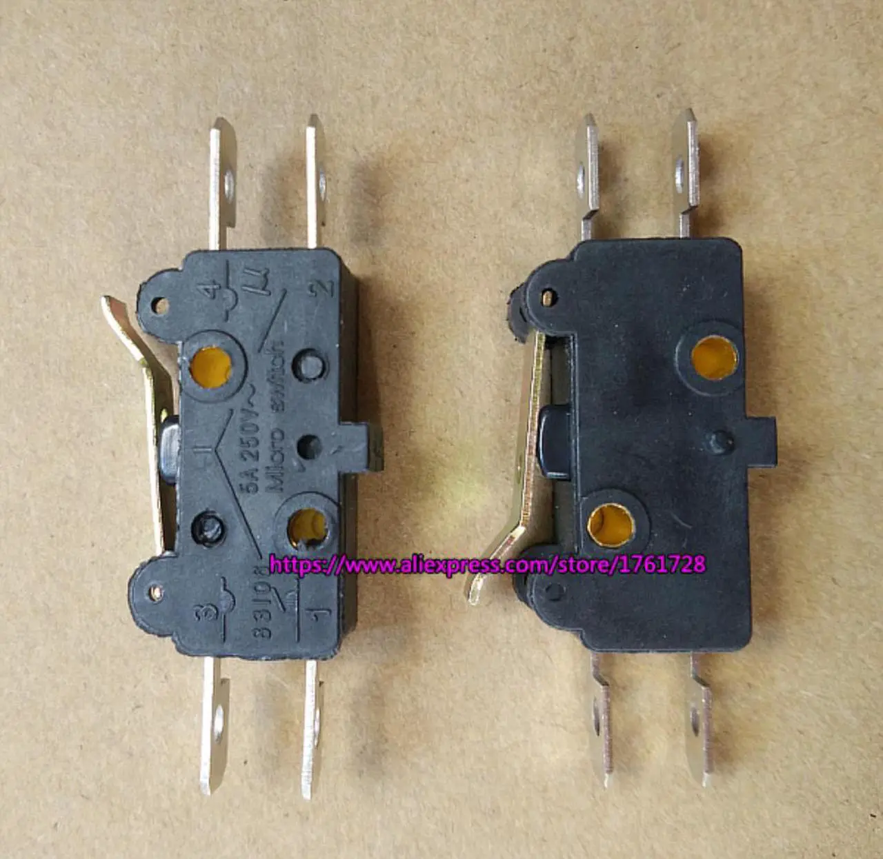 Alt view image 2 of 4 - 10pcs/lot!  83106 limit switch  5A 250V micro switch  ~