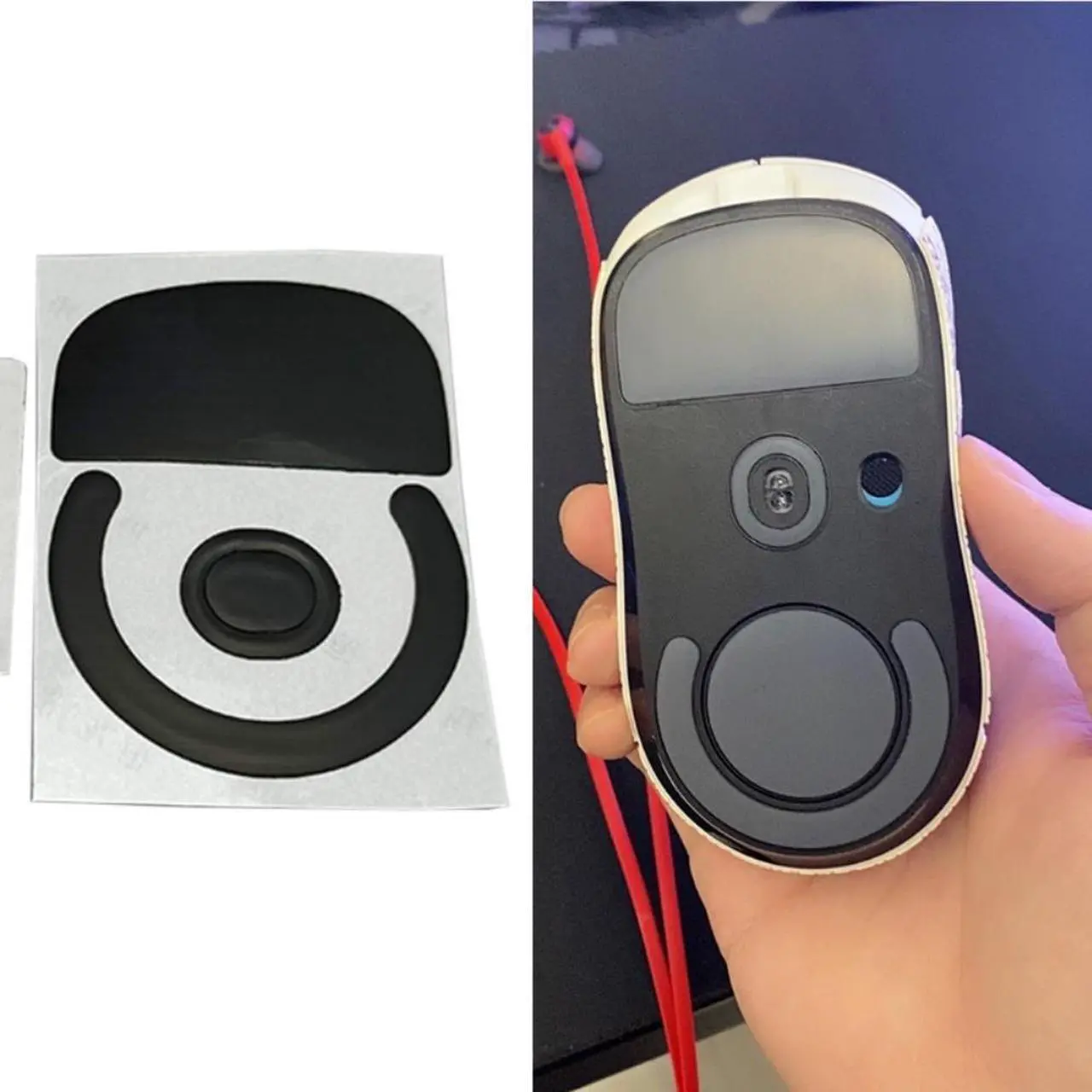 Alt view image 2 of 4 - 1Set Mouse Feet Mouse Skates Stickers Pad Rounded Glides Curved Edges Replacement for Logitech-G Pro X Superlight Mouse