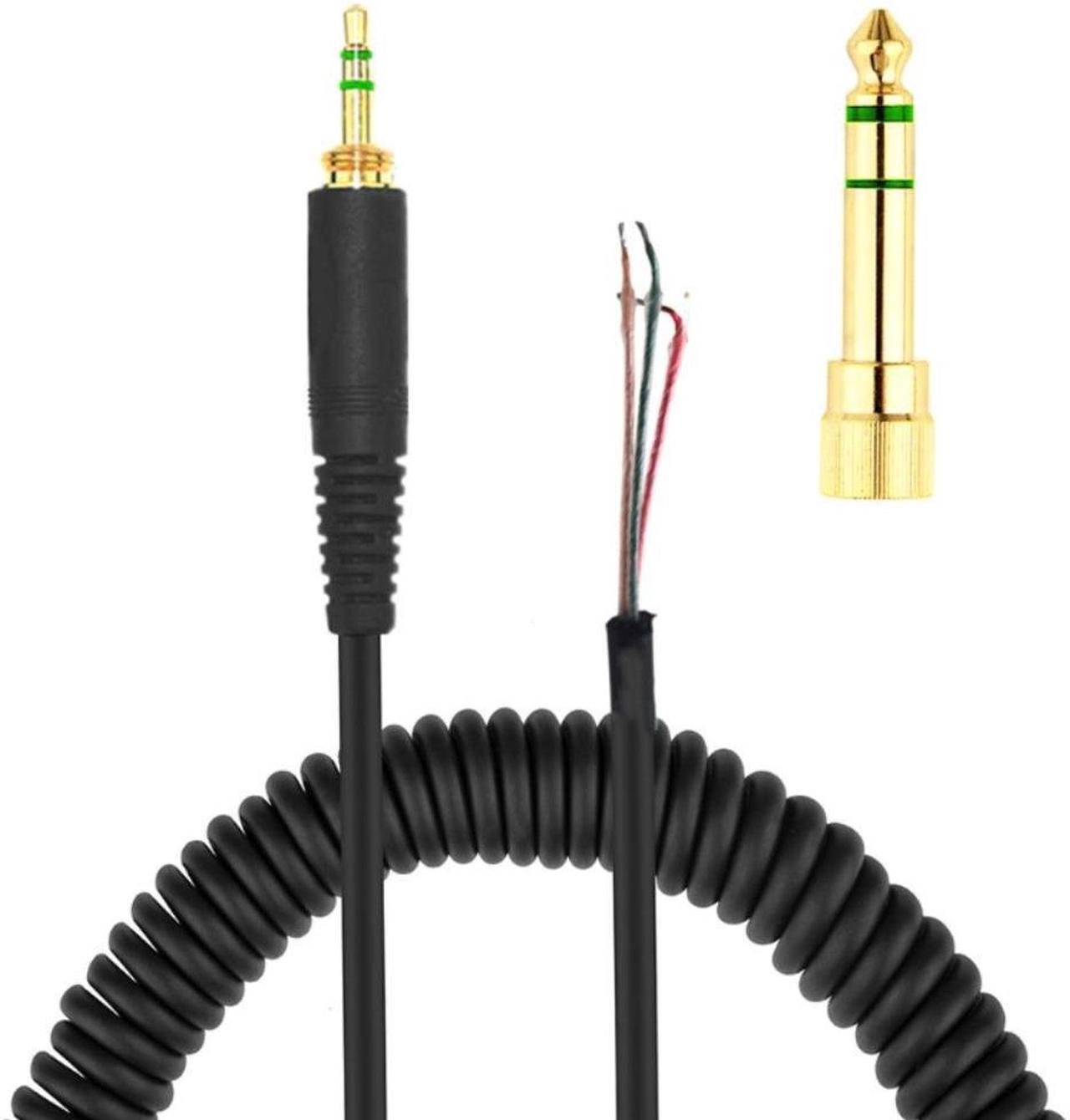 Alt view image 2 of 3 - Headphone Cable for -Beyerdynamic DT 770 770PRO 990 990PRO Adapter Replacement Spring Coil Au11 21 Drop