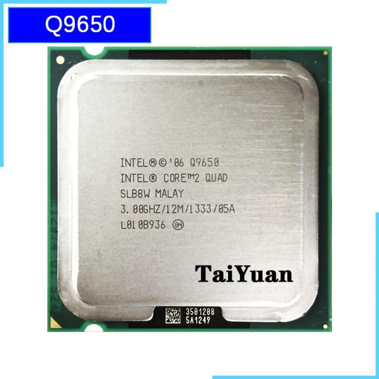 Main image of Intel Core 2 Quad Q9650 3.0 GHz Quad-Core CPU Processor 12M 95W 1333 LGA 775