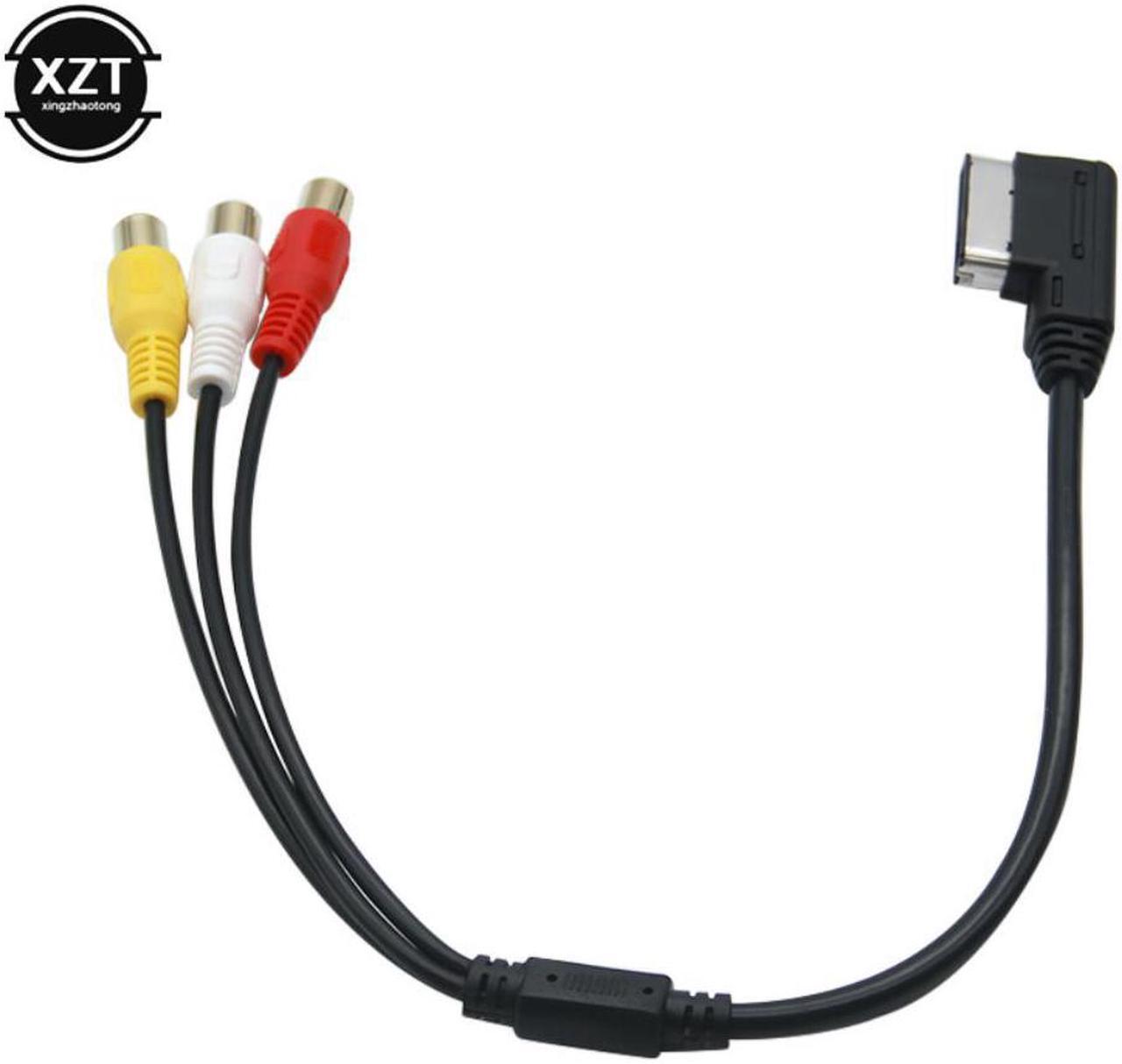 Main image of For Audi AMI AUX Cable Adapter A3 A4 A6 A7 A8 Q5 Q7 R8 AMI MMI RCA 3RCA DVD Video Audio Input Wire Car Accessory