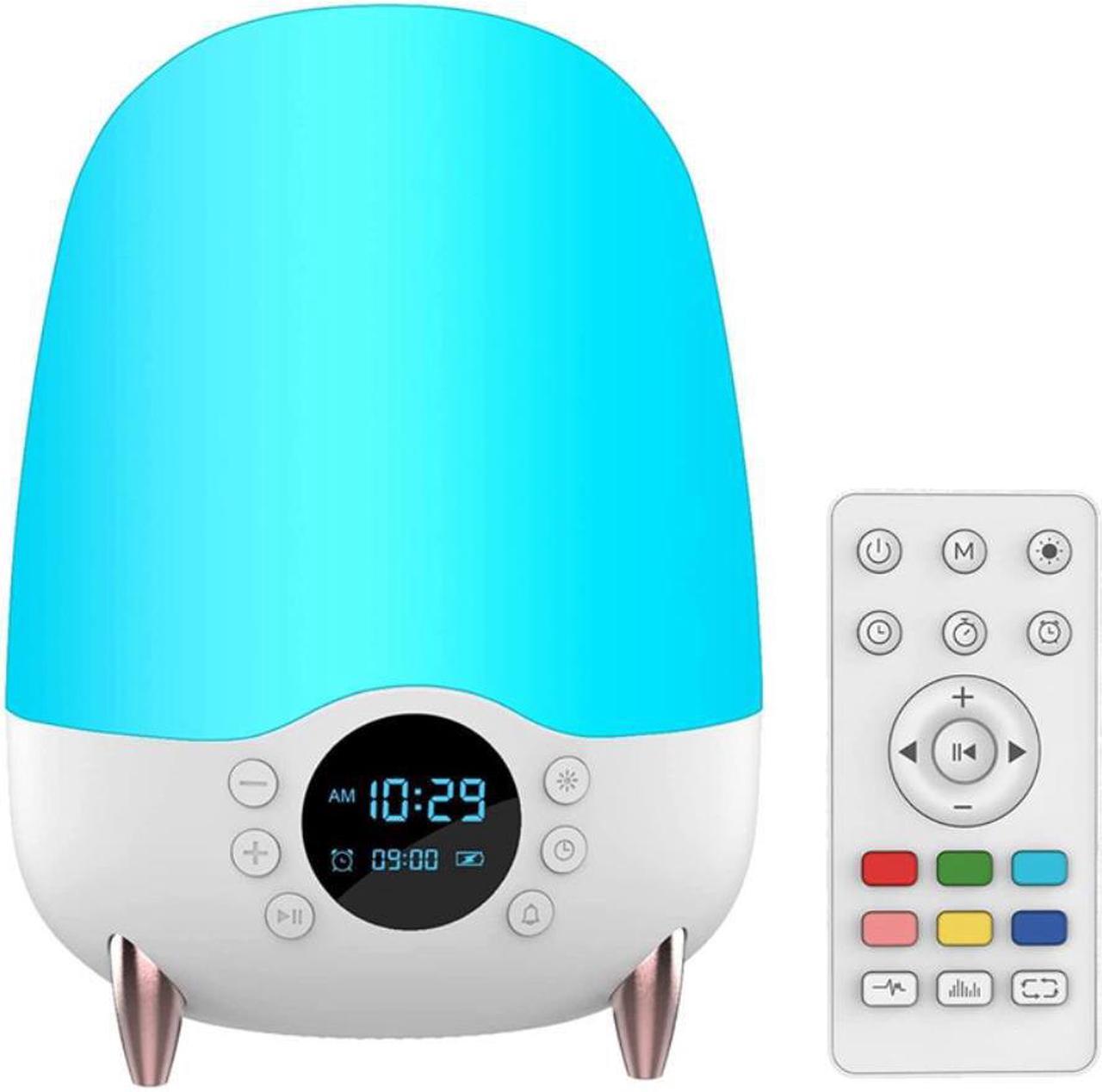 Night Light Bluetooth Speaker, Table Lamp RGB Colour Changing LED, Bedside Lamps Portable,Desk Nightlight for Bedroom