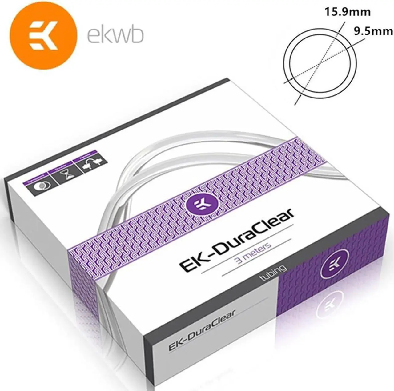 Main image of EK-DuraClear 9,5/15,9mm 3M RETAIL Three-point thick/thin transparent hose