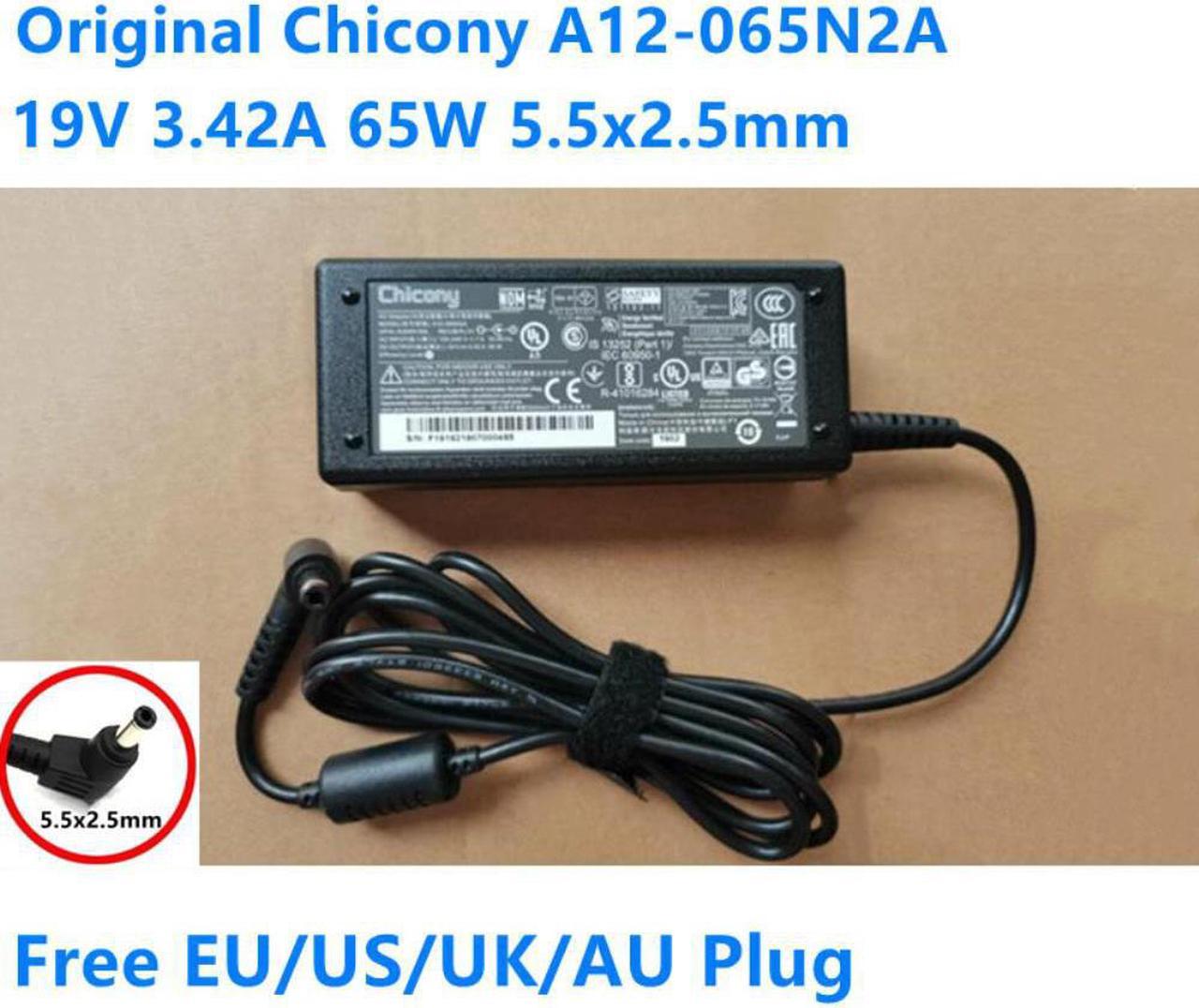 19V 3.42A 65W Chicony A12-065N2A A065R116L AC Adapter For MSI MODERN 14 A10M-682CA A065R169L Laptop Power Supply Charger