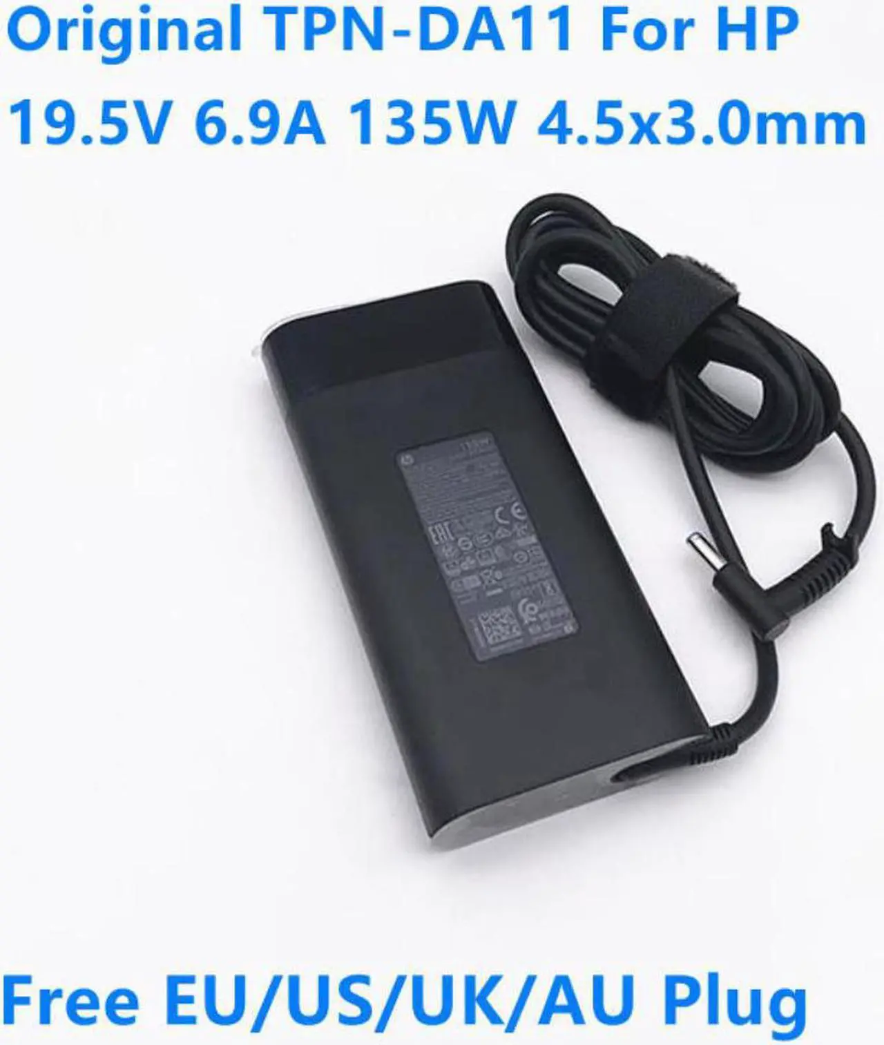 Main image of 19.5V 6.9A 135W TPN-DA11 TPN-CA13 L15534-001 AC Adapter for HP Spectre 15-df0000 x360 Pavilion Gaming 15 Laptop Charger