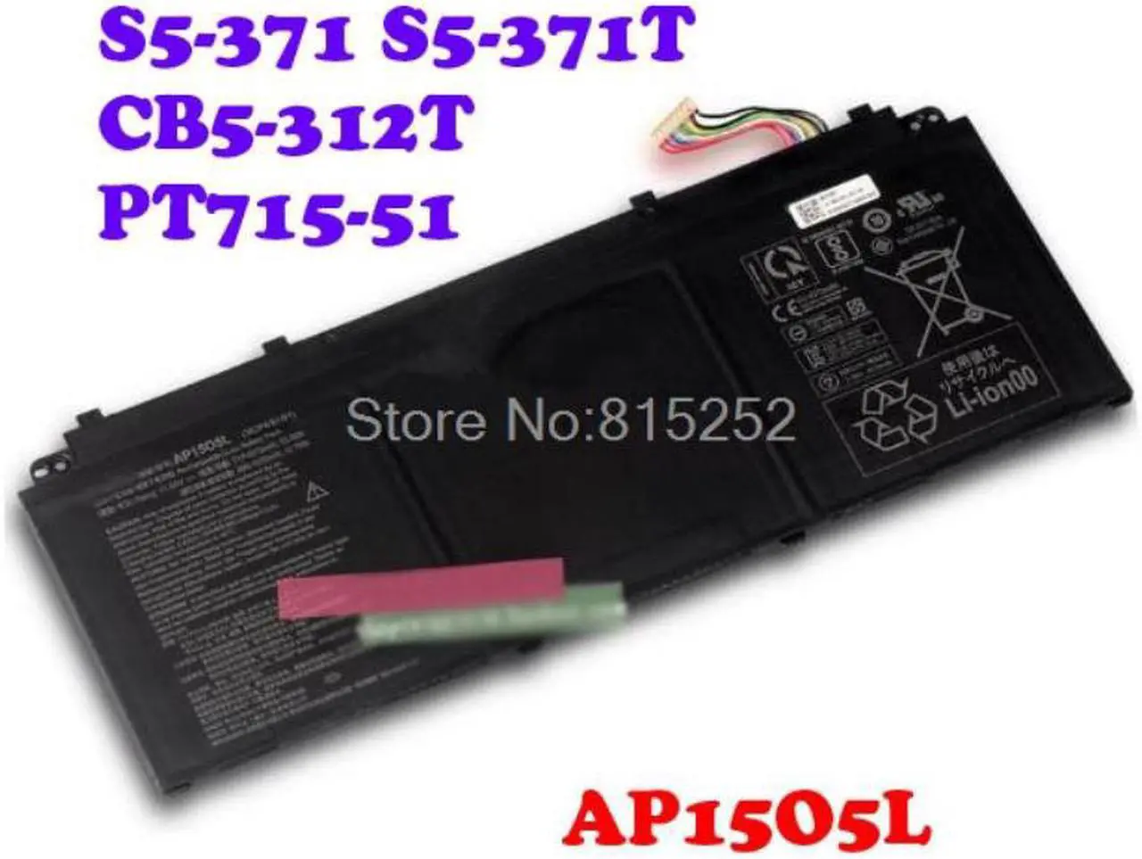 Main image of For ACER For Predator Triton 700  PT715-51 AP15O5L AP15O3K AS SF514-51 S5-371 S5-371T For Chromebook R13 (CB5-312T)