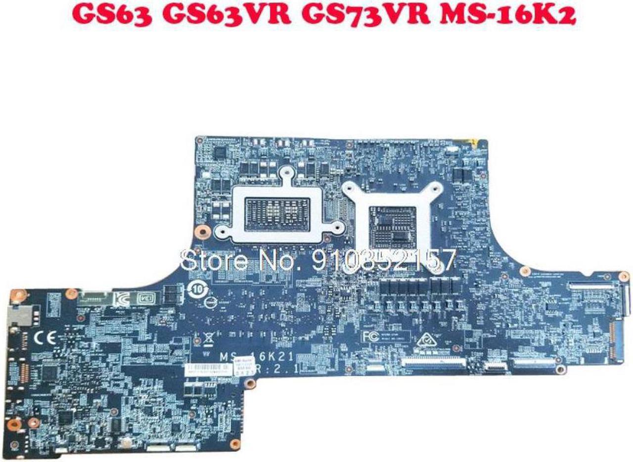 Main image of Laptop Motherboard For MSI GS63 GS63VR 6RF 7RF 7RG GS73VR MS-16K21 MS-16K2 MS16K2 VER 2.1 WITH I7-6700HQ AND GTX1060M
