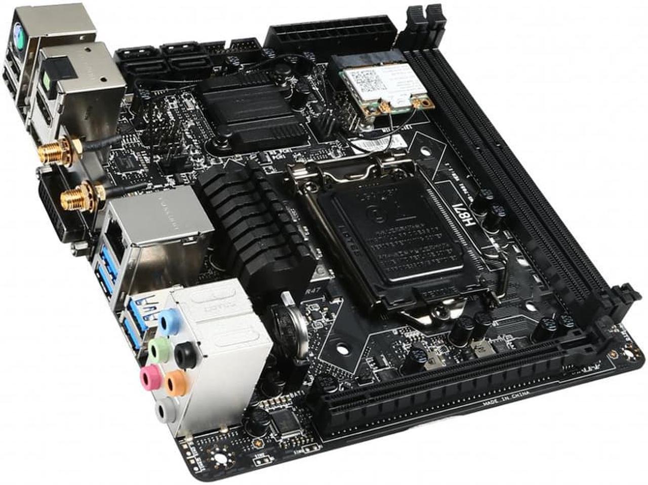 Alt view image 2 of 3 - Desktop Motherboard For Msi H87I MS-7851 LGA1150 DDR3 16GB PCI-E3.0 SATA3 USB2.0/3.0 DVI+DisplayPort M-ITX Fully Tested