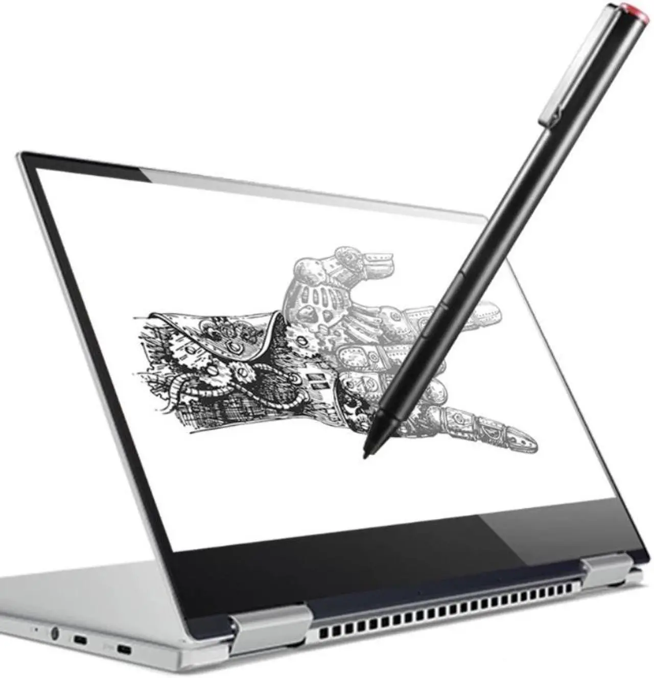 Alt view image 2 of 3 - Stylus Pen for Lenovo IdeaPad FLEX-14API 81SS/14IWL-MT 81SQ/FLEX-15IWL-MT 81SR Laptop Active Pen GX80K32882 4X80H34887