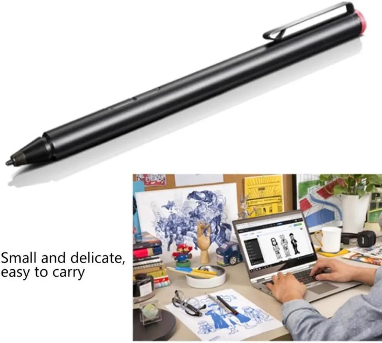 Alt view image 3 of 3 - Stylus Pen for Lenovo IdeaPad FLEX-14API 81SS/14IWL-MT 81SQ/FLEX-15IWL-MT 81SR Laptop Active Pen GX80K32882 4X80H34887