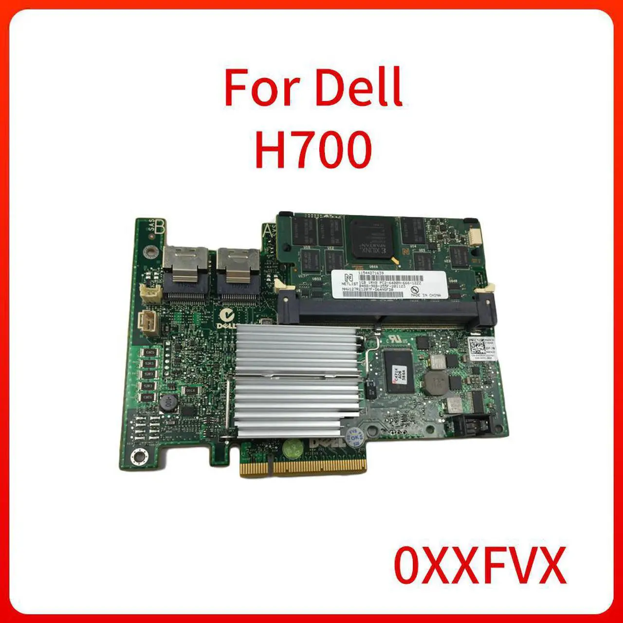 Main image of 0XXFVX XXFVX For Dell R410 R510 R610 R710 R810 R910 Perc H700 6Gb/S Server Smart Array Card RAID Controller Card 512M Cache