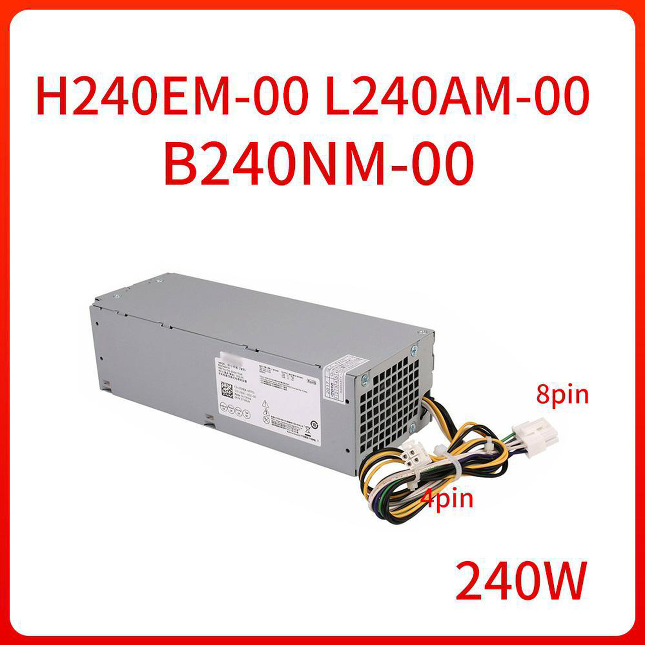 Bloc D’alimentation H240EM-00 240W – 110V/220V, 4 Ou 8 Broches, Neuf