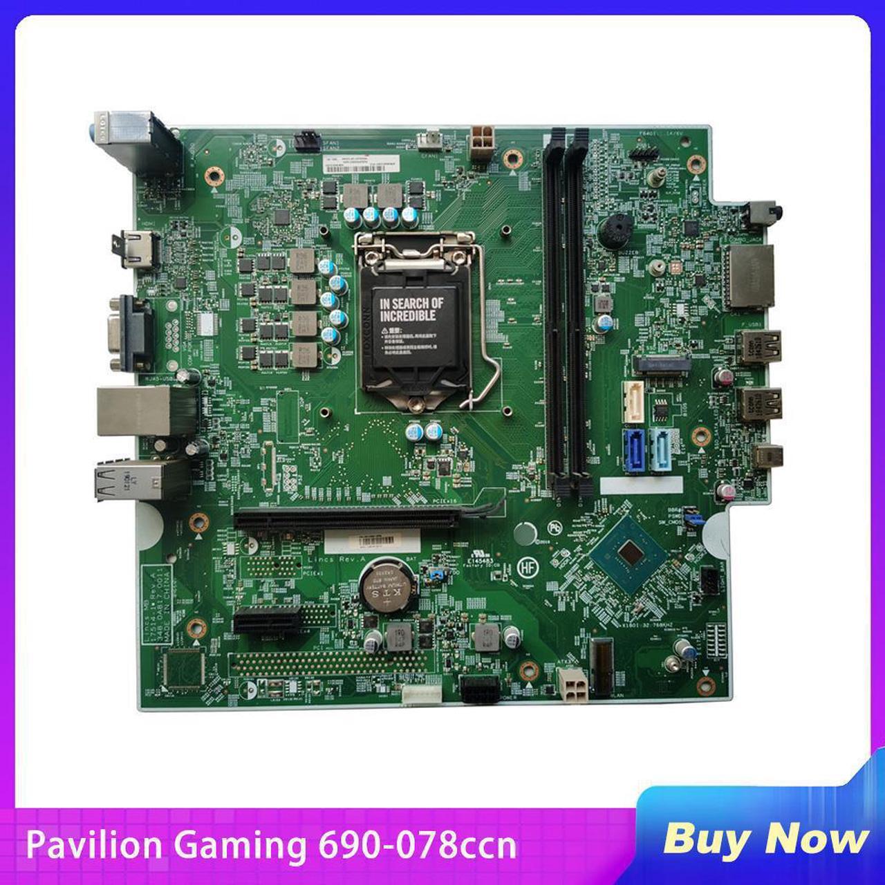 Main image of For HP Pavilion Gaming Desktop Motherboard 690-078ccn 590-P010 942012-001 Perfect Test