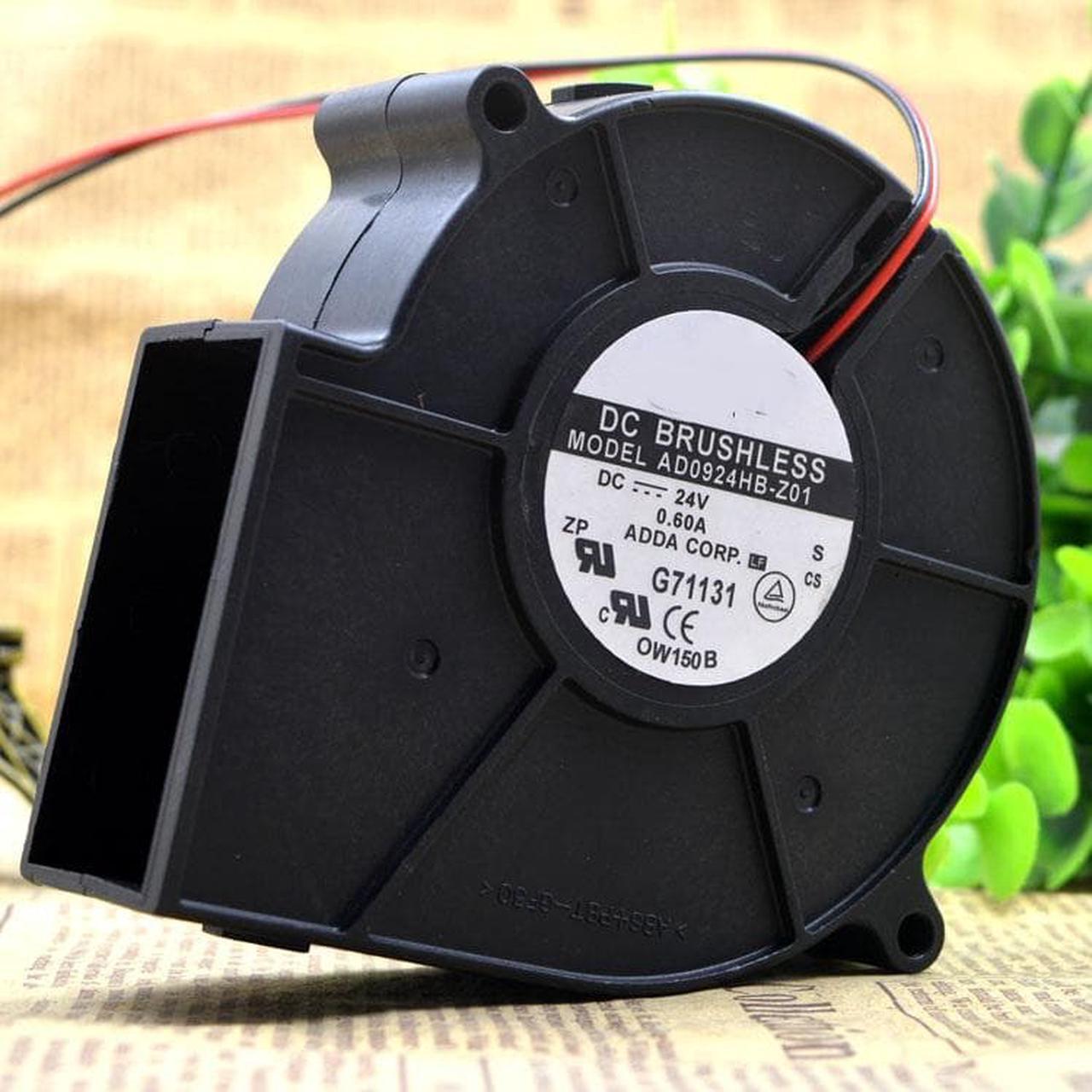 Main image of AB0924HB-Z01 24V 0.60A 9733 9CM 2-line turbofan blower