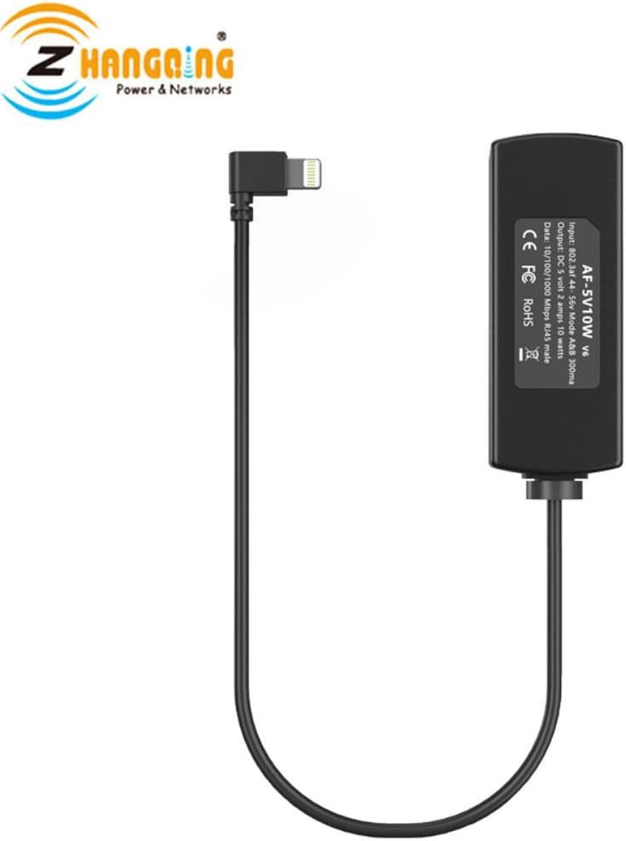Main image of PoE Lightning Adapter 5V Charger Ethernet 802.3af power for Mounted Tablets and IPAD lightning Phone devices Power Only