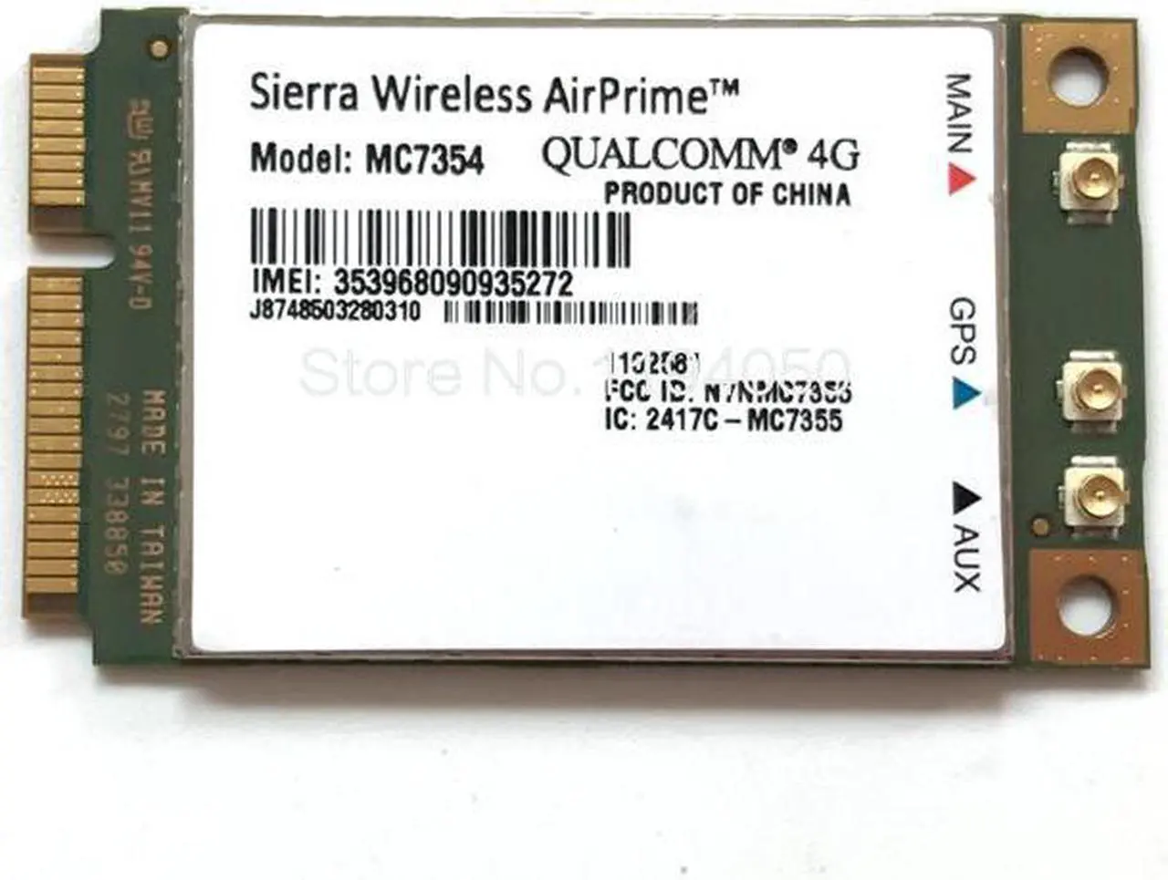 Alt view image 3 of 3 - MC7354 Sierra Wireless Mini PCIE LTE 4G QUALCOMM WCDMA GSM GPRS GNSS UMTS Support Gobi API 4G module