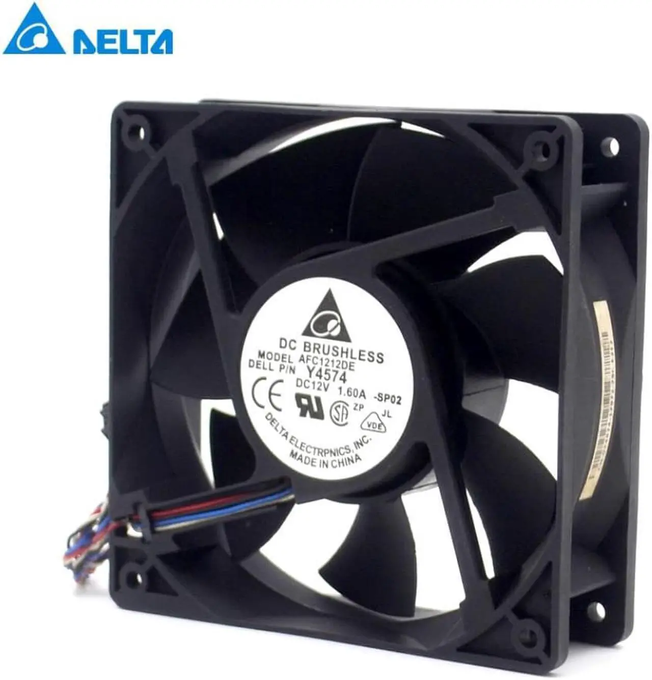 Alt view image 2 of 3 - AFC1212DE 12038 12cm 120mm DC 12V 1.6A pwm ball fan thermostat inverter server cooling fan for delta