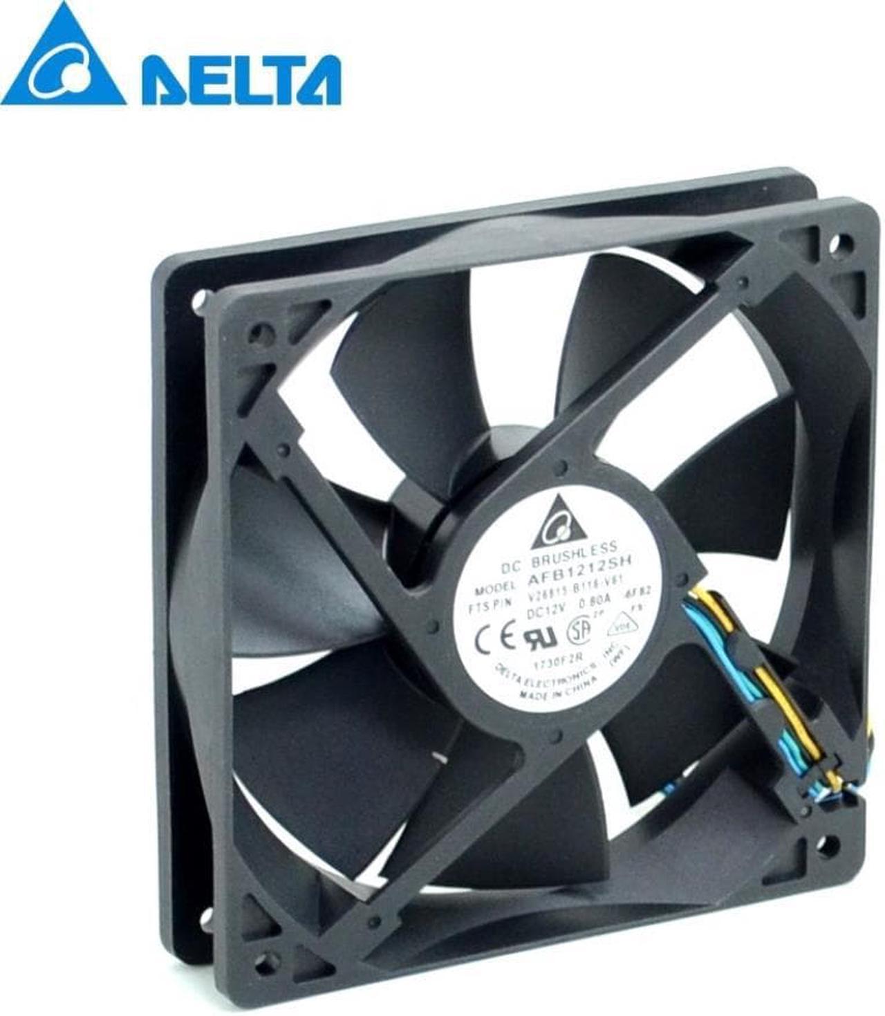 AFB1212SH 12CM 120MM 1225 12025 12*12*2.5CM 12V 0.80A Cooling Fan Good Quality for delta