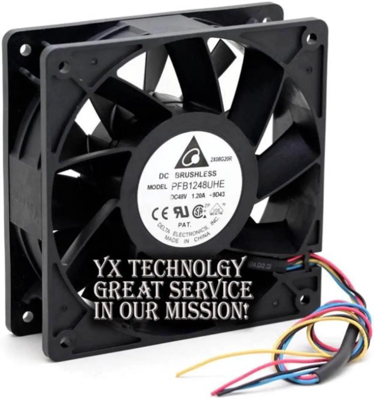 AFC1248DE 120mm 12038 48V 1.64A 4-wire 4pin large air volume server cooling fan AFC1248DE 120mm 12038 48V 1.64A 4-wire 4pin large air volume server cooling fan