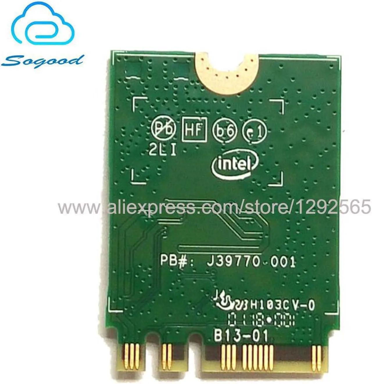 Intel Wi-Fi 6 AX201 2230 2 X 2 AX Plus BT No VPro Wi-Fi & Bluetooth Combo Adapter - View #6