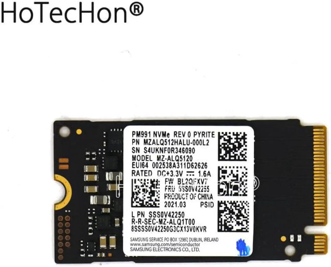 Main image of 5SS0V42255 - Genuine SAM PM991 NVMe 512GB M.2 PCIe 2242 SSD Solid State Drive MZ-ALQ5120 for Lenovo IdeaPad Flex 5-14ARE05