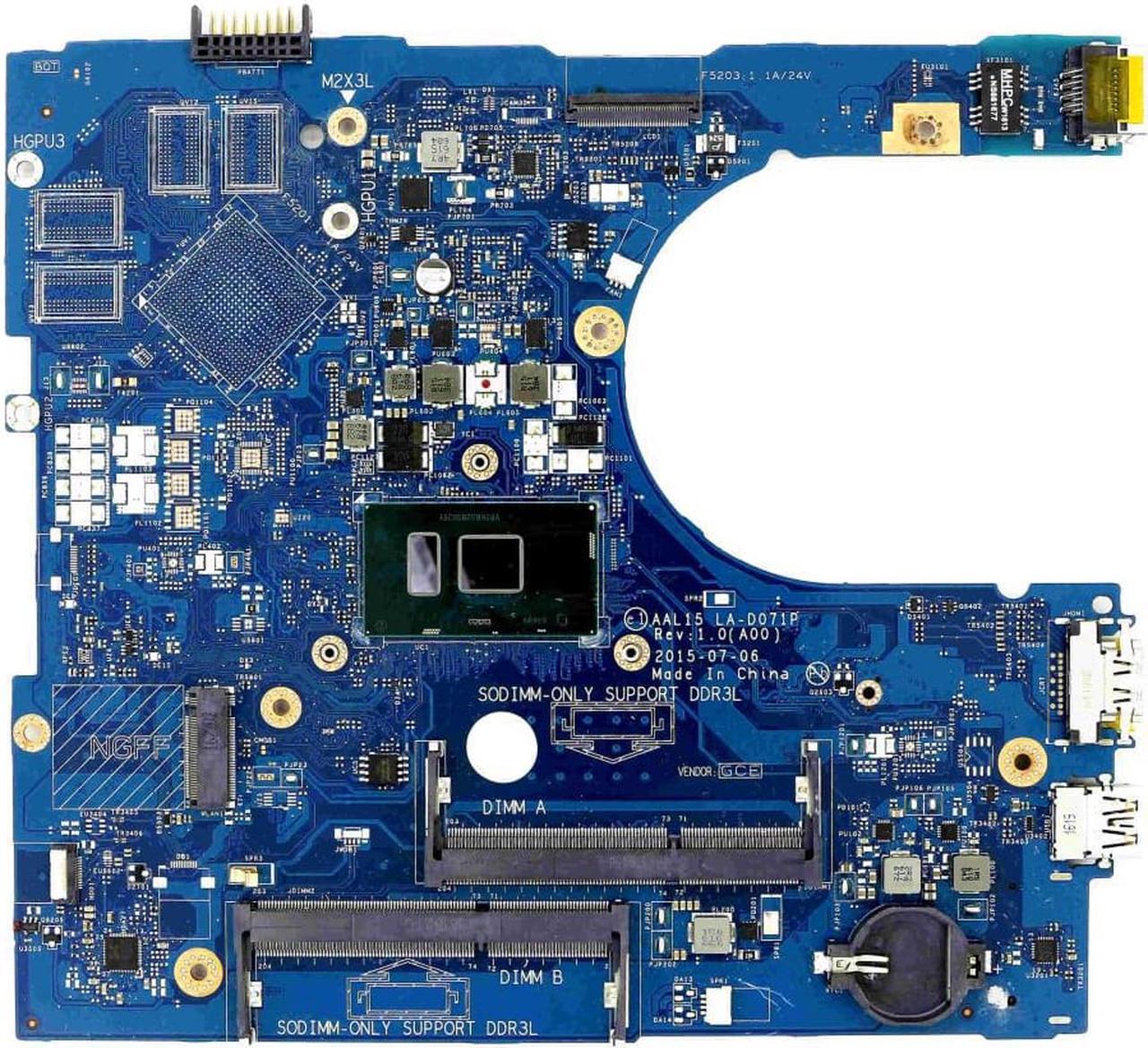 Alt view image 4 of 6 - VYVP1 - Genuine Working Laptop UMA DDR3L Motherboard AAL15 LA-D071P w/ i5-6200U for Dell Inspiron 15 5559 / 17 5759