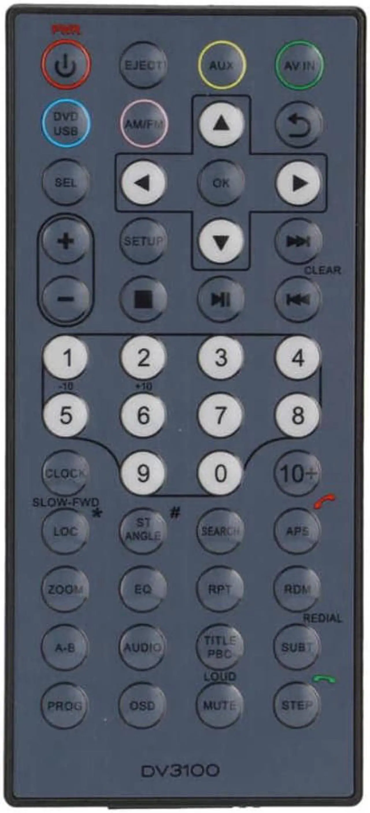 Main image of DV3100 Universal Remote Control Replacement Remote for Furrion Entertainment System Controller for DV3100RC