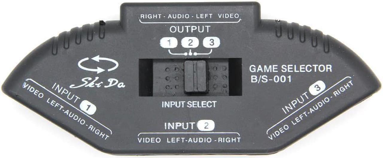 Alt view image 2 of 2 - 3 Ports Video Switcher Game AV Signal Switch Cable AV RCA AV Splitter Audio Converter for XBOX for PS TV