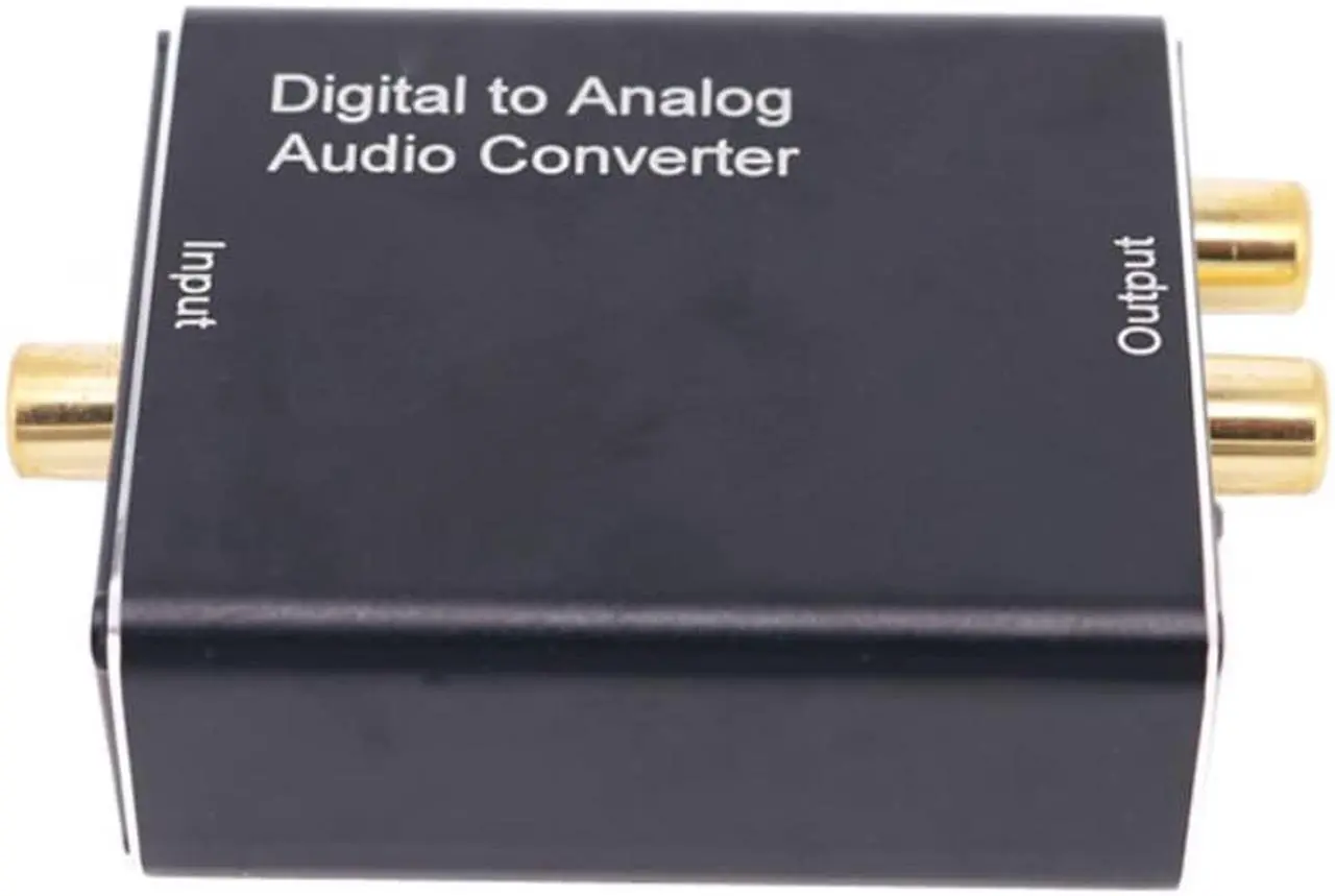 Alt view image 2 of 2 - Digital to Analog Audio Converter Optical Fiber Coaxial Signal to Analog DAC Spdif Stereo 3.5MM Jack 2*RCA Amplifier Decoder