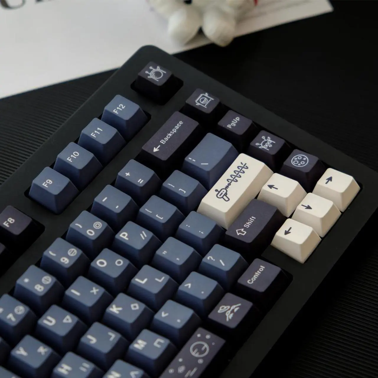 Alt view image 4 of 4 - PBT Keycaps 129 Keys Alien Theme Keycaps Dye Sublimation Cherry Profile Keycap For MX switch Mechanical Keyboard Cherry Keycaps