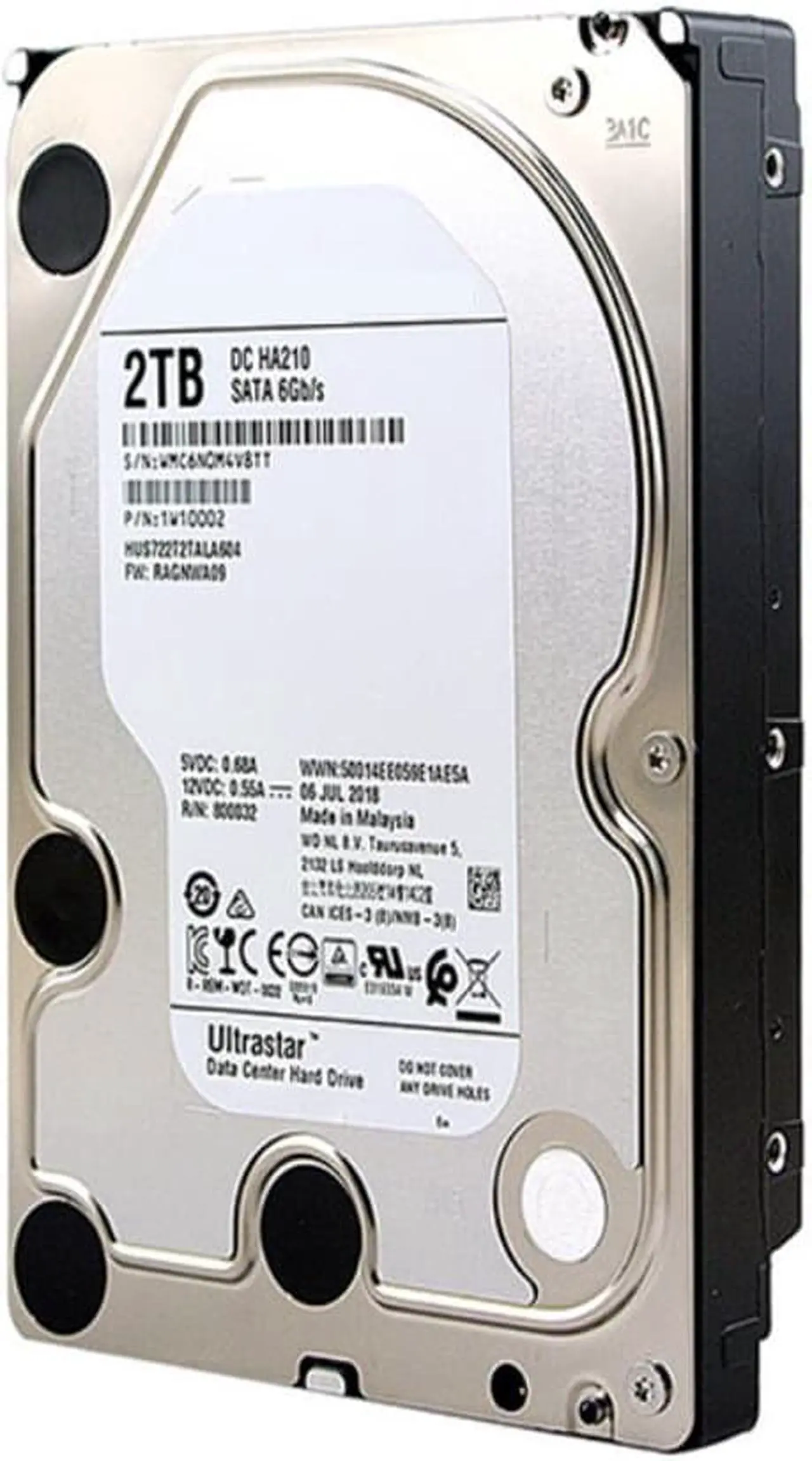 Alt view image 6 of 6 - HDD For WD 2TB 3.5" SATA 6 Gb/s 128MB 7200RPM For Internal Hard Disk For Enterprise Level HDD For HUS722T2TALA604