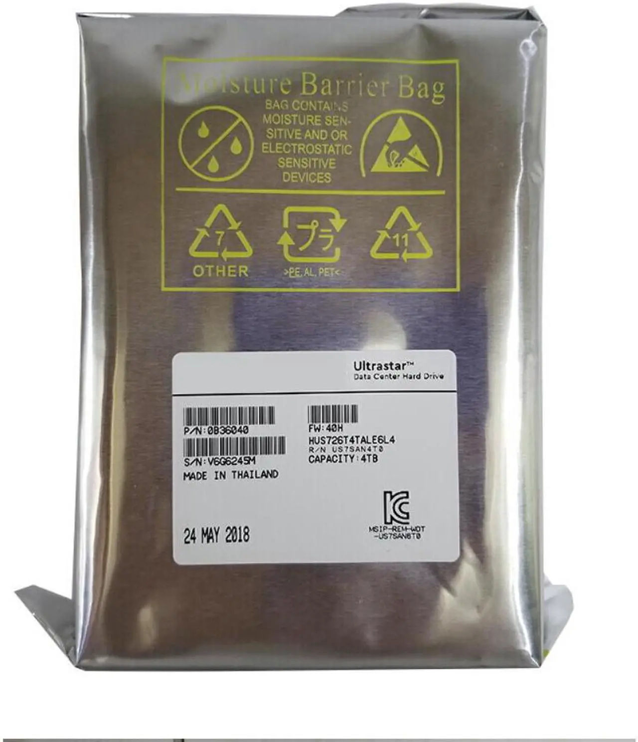 Alt view image 5 of 6 - HDD For WD 2TB 3.5" SATA 6 Gb/s 128MB 7200RPM For Internal Hard Disk For Enterprise Level HDD For HUS722T2TALA604