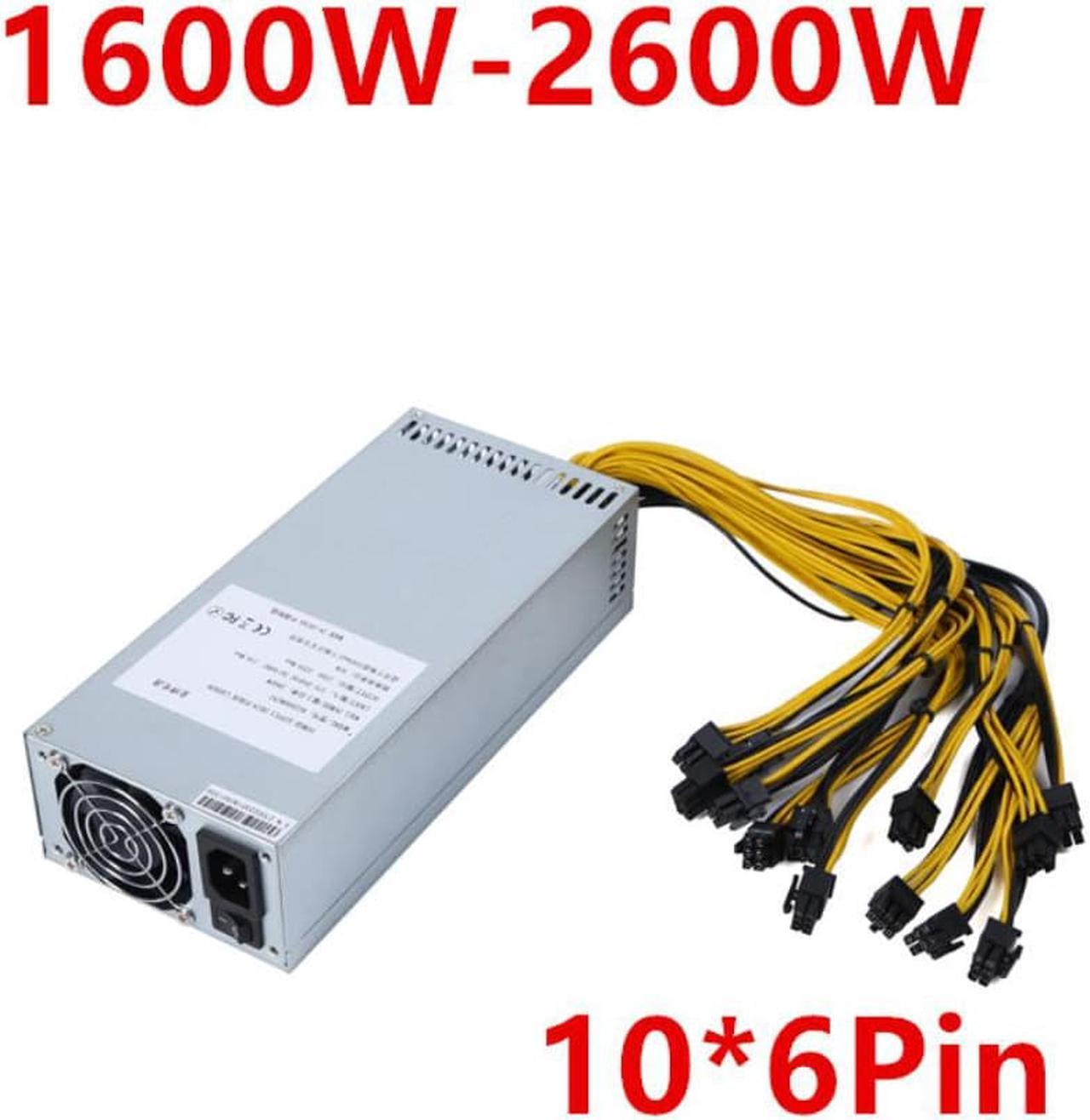 Miner PSU For ZUMAX 2U Single 12V 10*6Pin Mining Power Supply 1600W 1800W 2000W 2200W 2400W 2600W