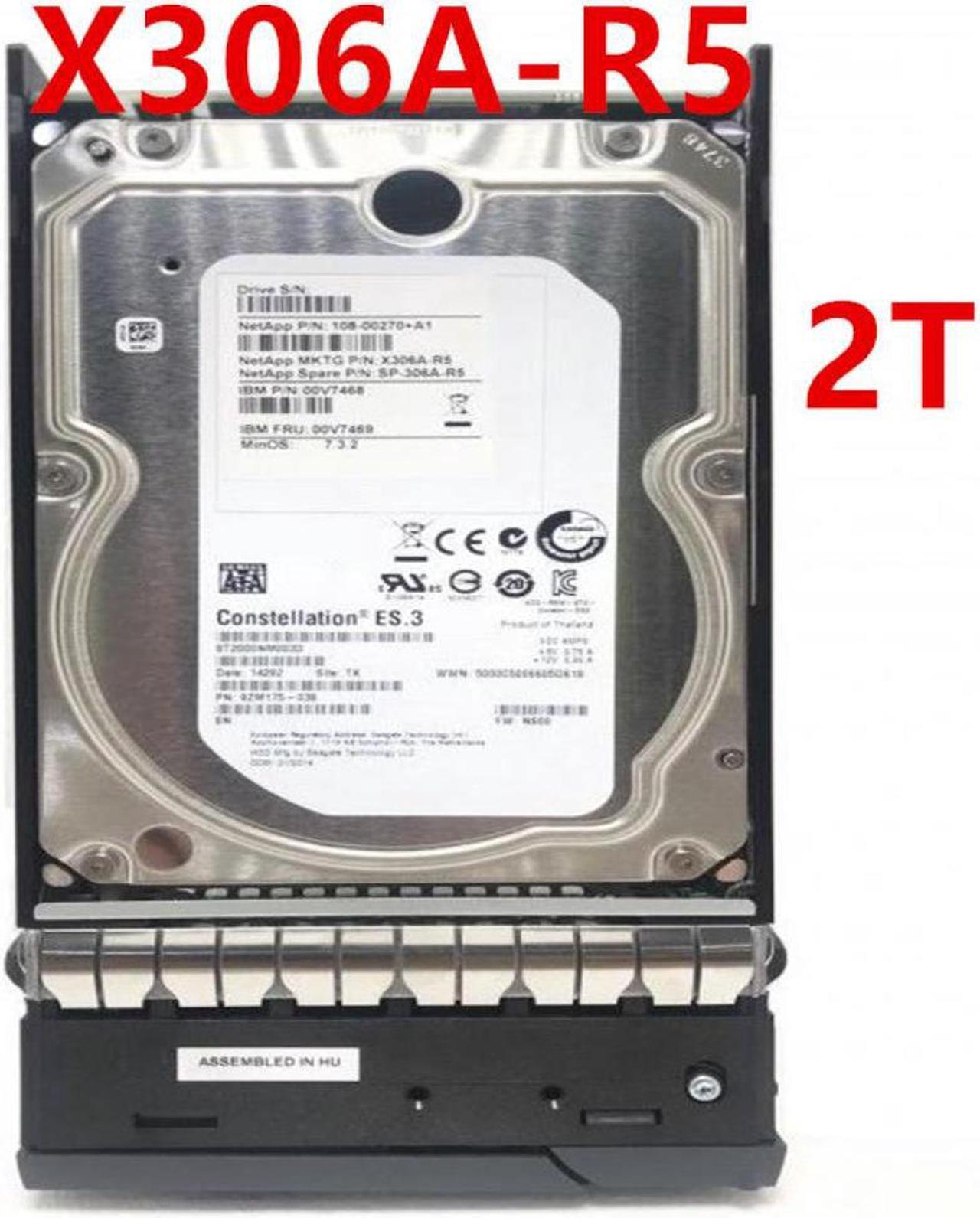 HDD For NetApp 2TB 3.5" SATA 6 Gb/s 128MB 7200RPM For Internal HDD For Server HDD For X306A-R5 SP-X306A-R5