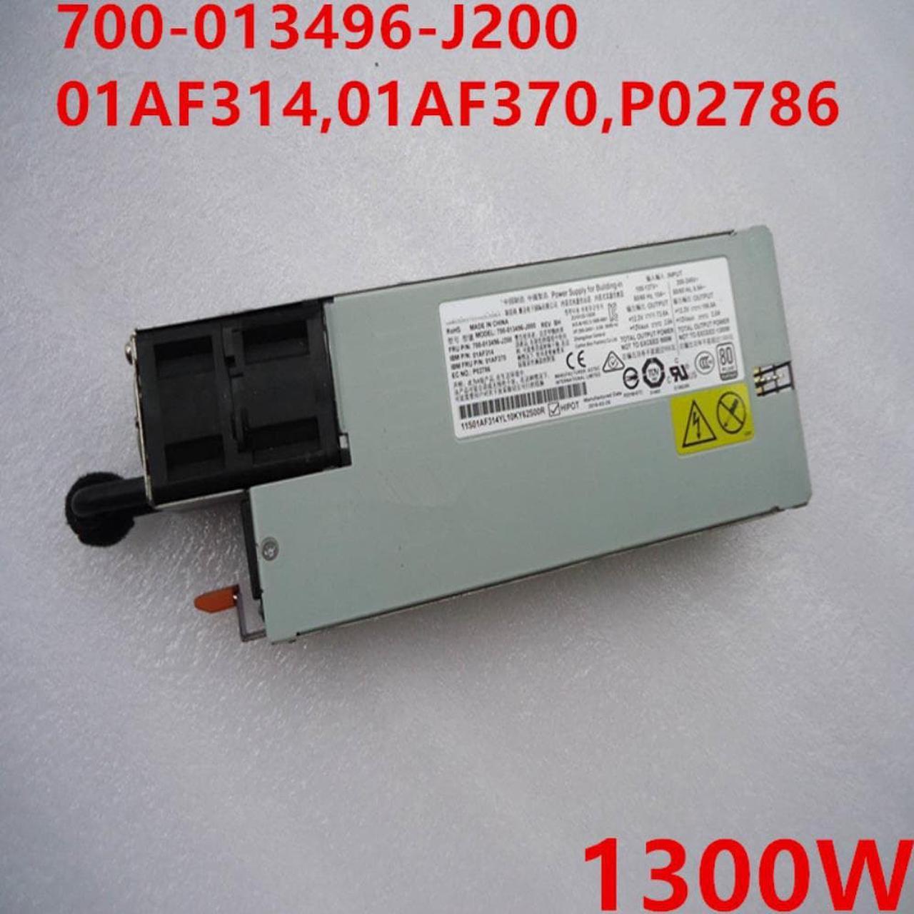 PSU For IBM X3550M4 M5 X3650M4 M5 1300W Switching Power Supply 700-013496-J200 01AF314 01AF370 P02786