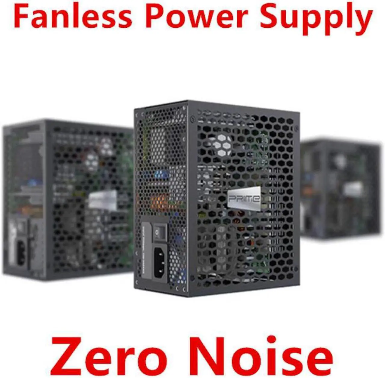 Alt view image 3 of 6 - PSU For Seasonic Full Modular 80plus Titanium Zero Noise Without Fan 450W Power Supply  PRIME Fanless PX-450