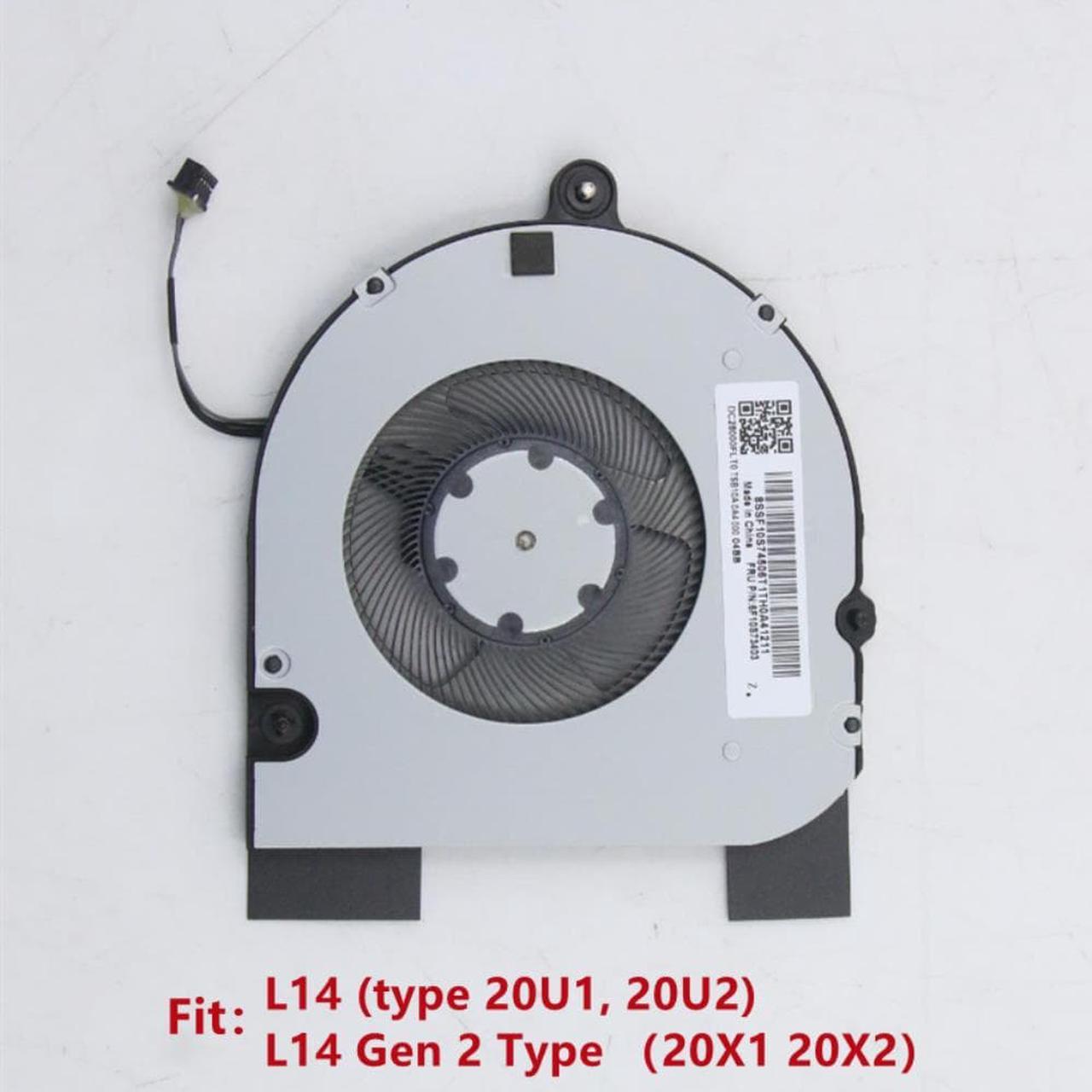 For Laptop Lenovo ThinkPad L14 CPU Cooling Fan L14 Gen 2 Cooler FRU5F10S73401 5F10S73403 C-267C-2