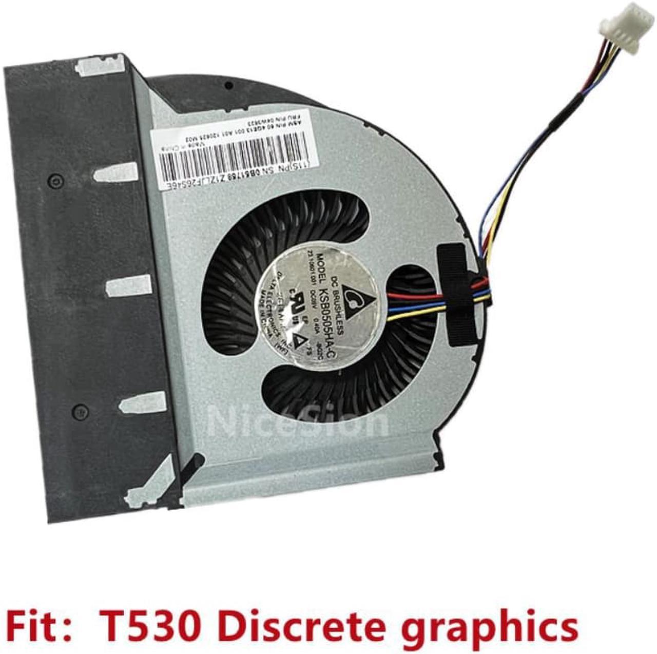 For Laptop Lenovo Thinkpad T530 T530i CPU Cooling Fan Cooler FRU04W3623  Discrete graphics