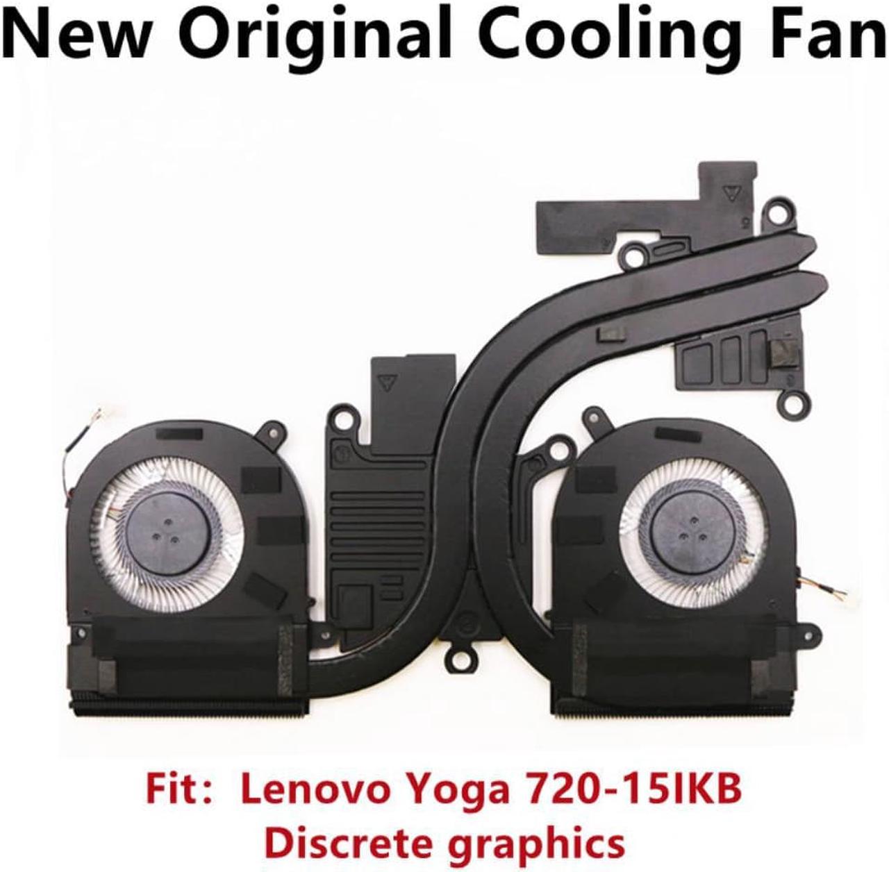 For Laptop Lenovo Yoga 720-15IKB Cooling Fan CPU Cooler Heatsink Radiator 5H40N67861 AT1YU003SS0