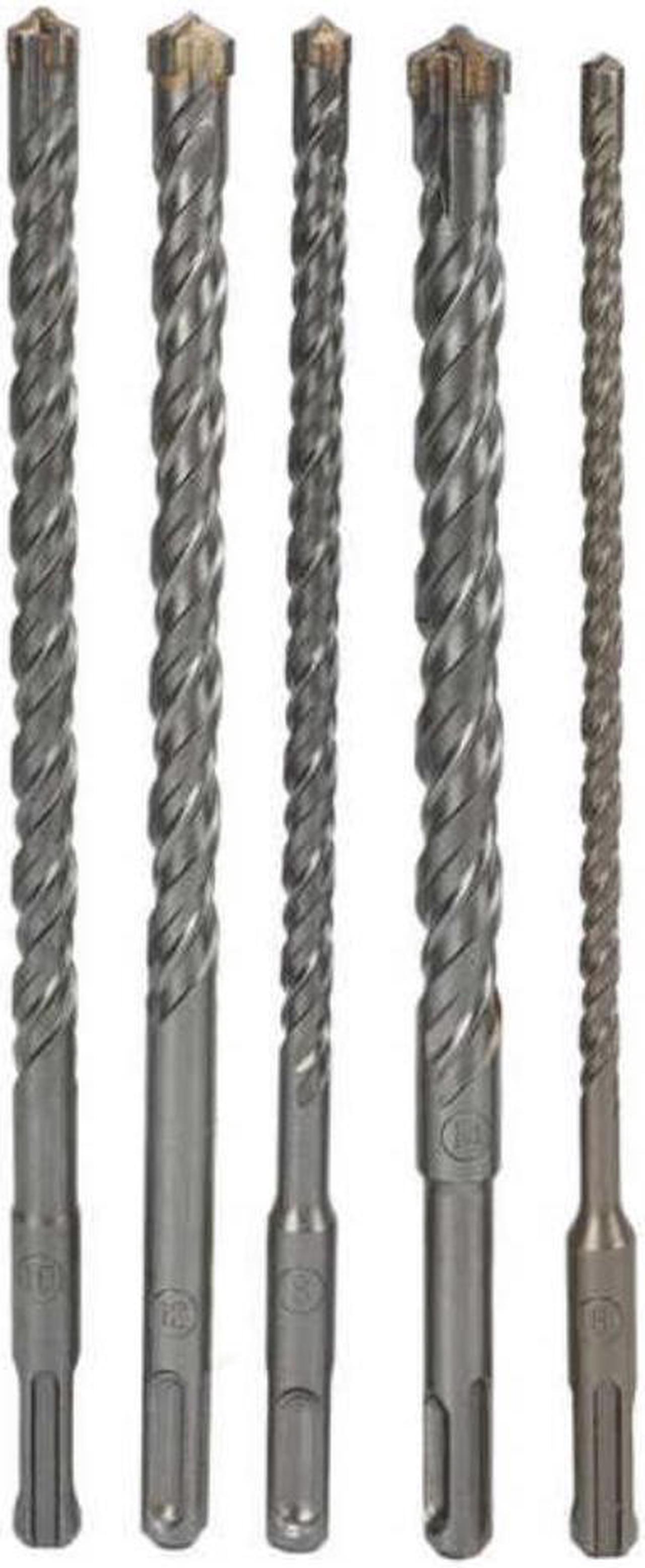 Main image of 5 Buah Set Mata Bor Batu Beton 6 8 10 12 14Mm X 210Mm Mata Bor Impact untuk Ubin Beton dan Batu