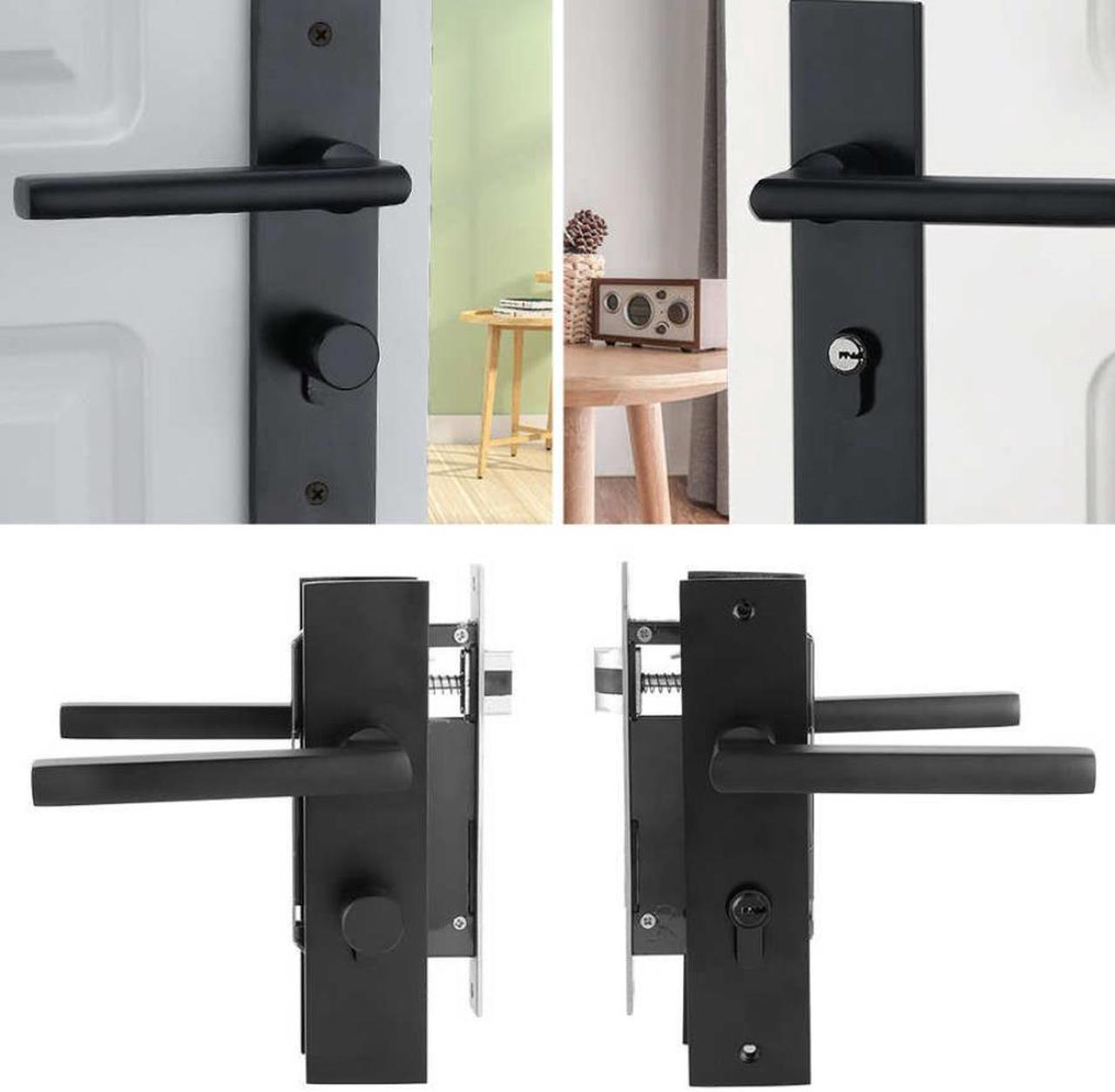 Ruang Aluminium Kamar Tidur Pintu Kunci Keamanan Rumah Kamar Tidur Handle Lock dengan Kunci Sekrup Rumah Handle Lock