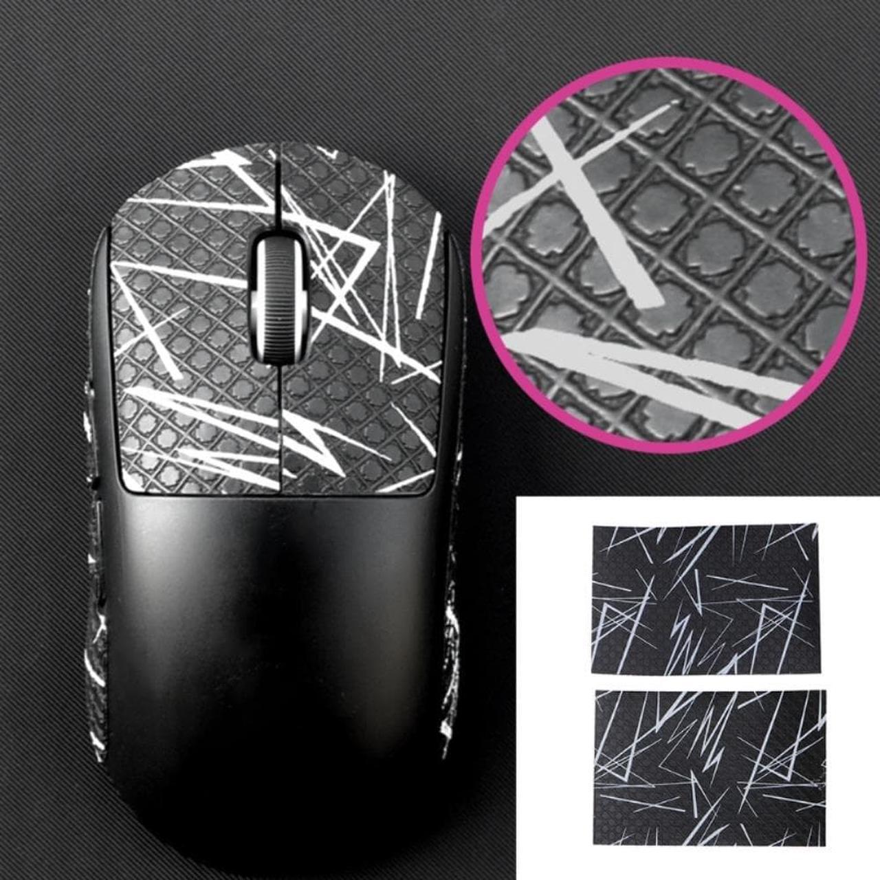 Gaming Mice Skins Grip Skates Tape Set Games Mouse Grip Tape DIY Mouse Side Stickers Sweat Resistant Anti-slip Pads