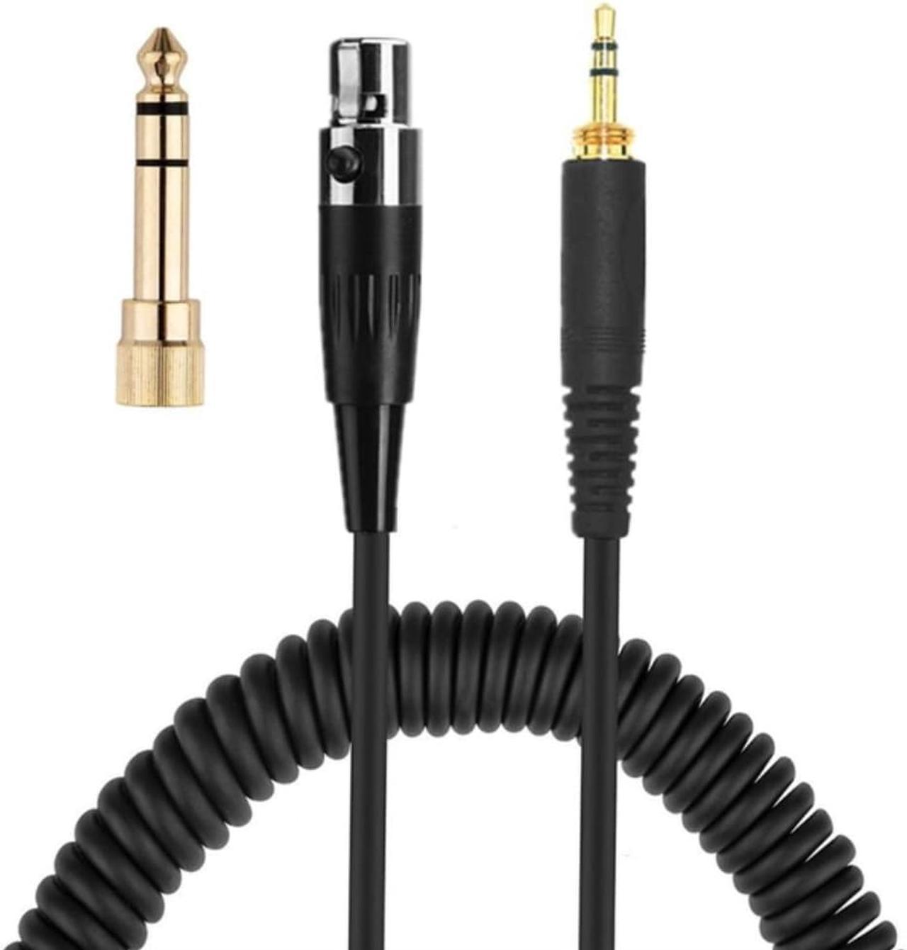 Spring Headphone Cable for AKG K240 K702 Q701 K271 K267 K712 Headset Replacement Audio Wire 6.35 / 3.5mm Male to Mini XL