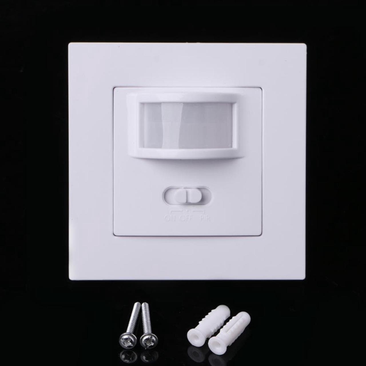 Smart PIR Motion Sensor Switch AC 110V - 240V Recessed Infrared Auto Control ON/Off Wall switch Human body induction Detector