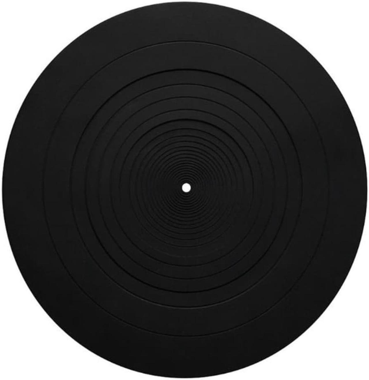 Turntable Platter Mat Silicone for LP Anti-slip Pad Universal for Audio Turntable Platter (about 12 Inch Diameter)