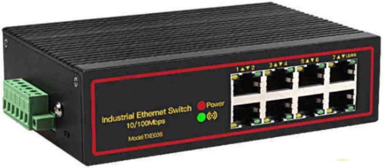 TXE036 8 Ports Industrial Ethernet Switch 10/100 Mbps Switch HUB