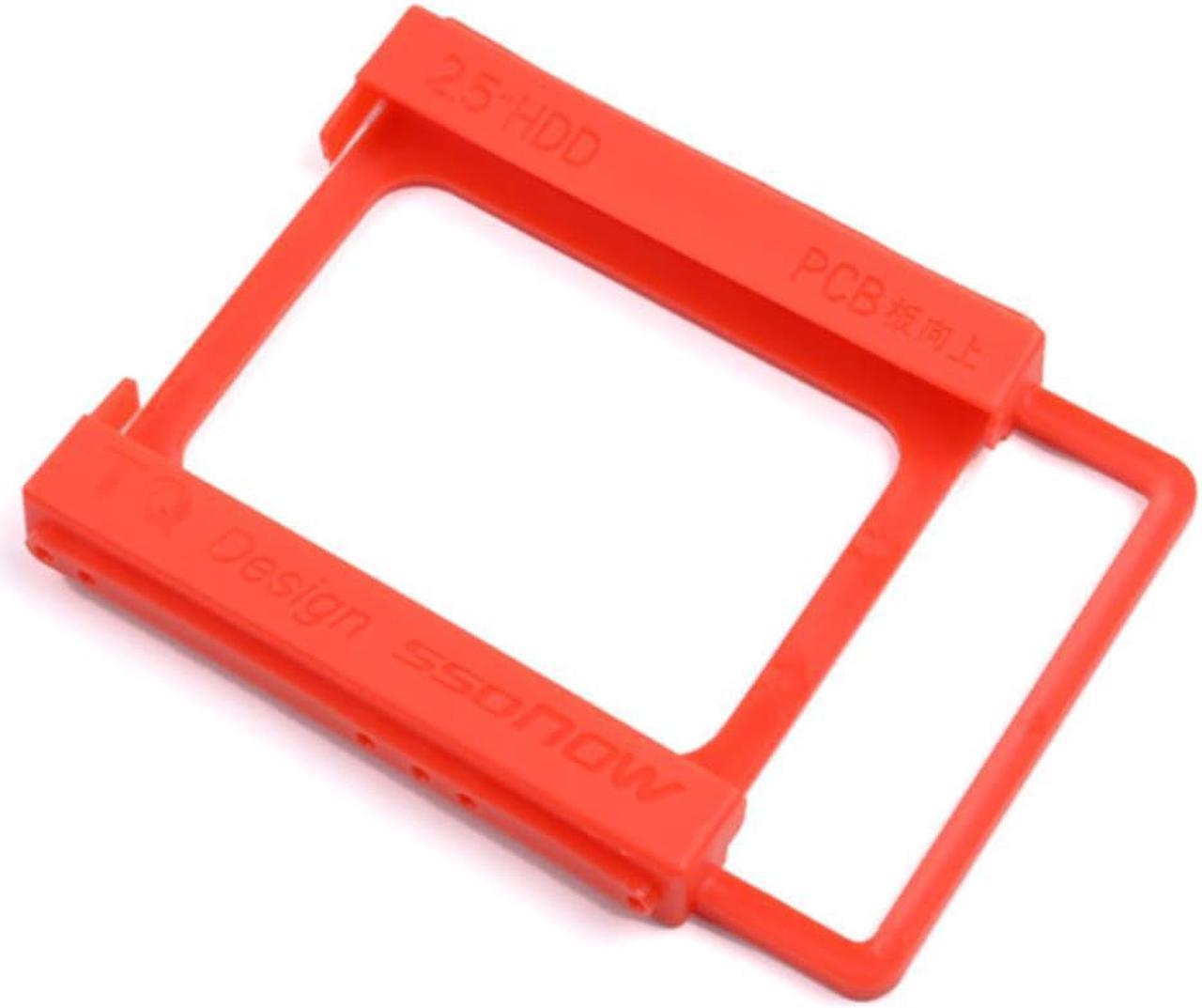 Durable Drive Bay Caddies SSD Hard 2.5 to 3.5 Hard Drive Adapter SSD Mounting Bracket SSD Plastic Mounting Bracket Adapter