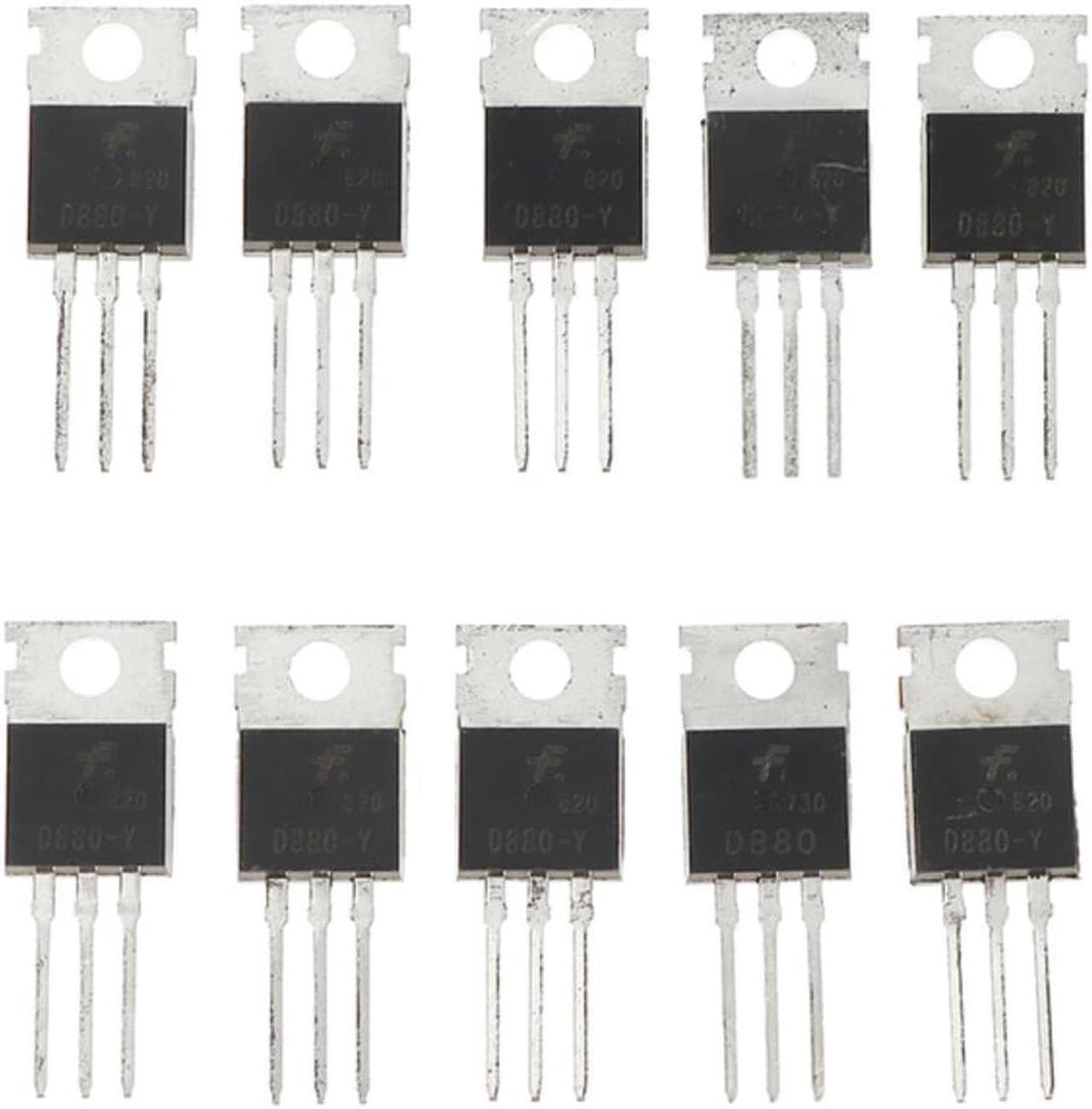 10pcs D880 TO220 Transistor KSD880Y NPN Silicone Power Transistors 3A 60V