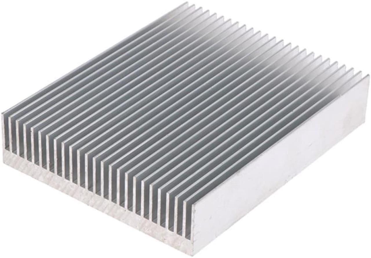 1Pc Aluminum Heatsink Heat Sink 100*80*20mm For High Power LED IC Fan Power Amplifier Radiator